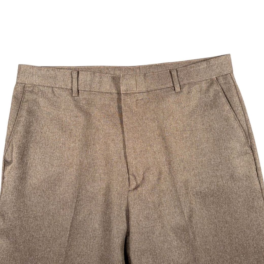Levi's VINTAGE Levi's Pants Mens 34x26 Brown Dress Slacks Polyester 80s Action Slacks Straight Front Pockets Rise 13in Mens Size US 34 / EU 50 - 3 Thumbnail