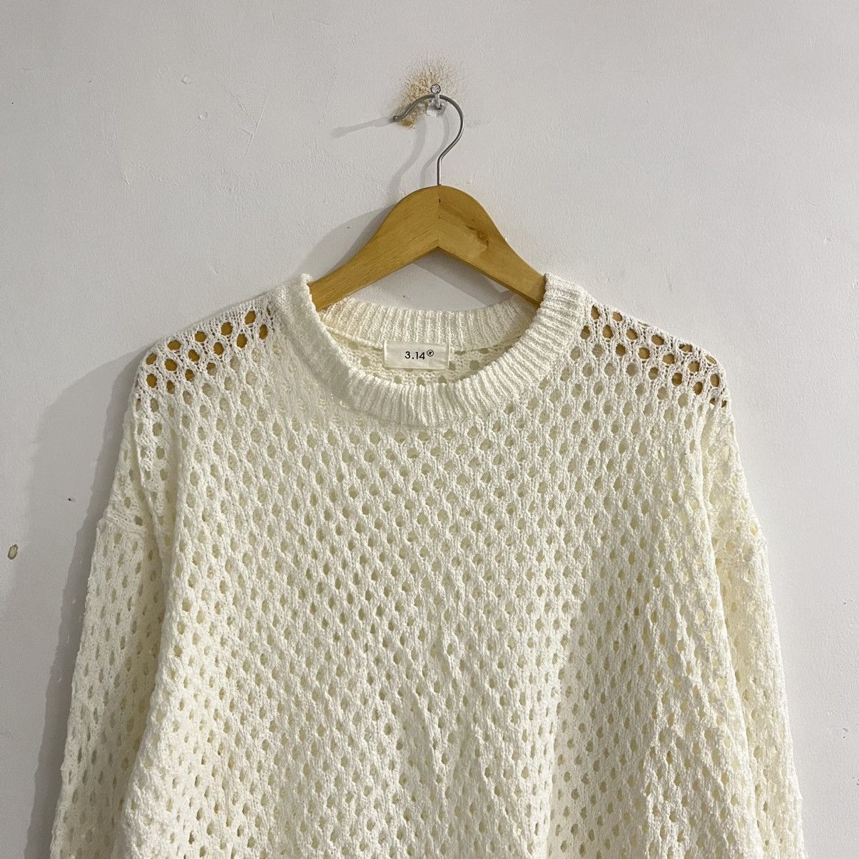 Japanese Brand 3.14 Knit Corchet Sweater Size US L / EU 52-54 / 3 - 2 Thumbnail