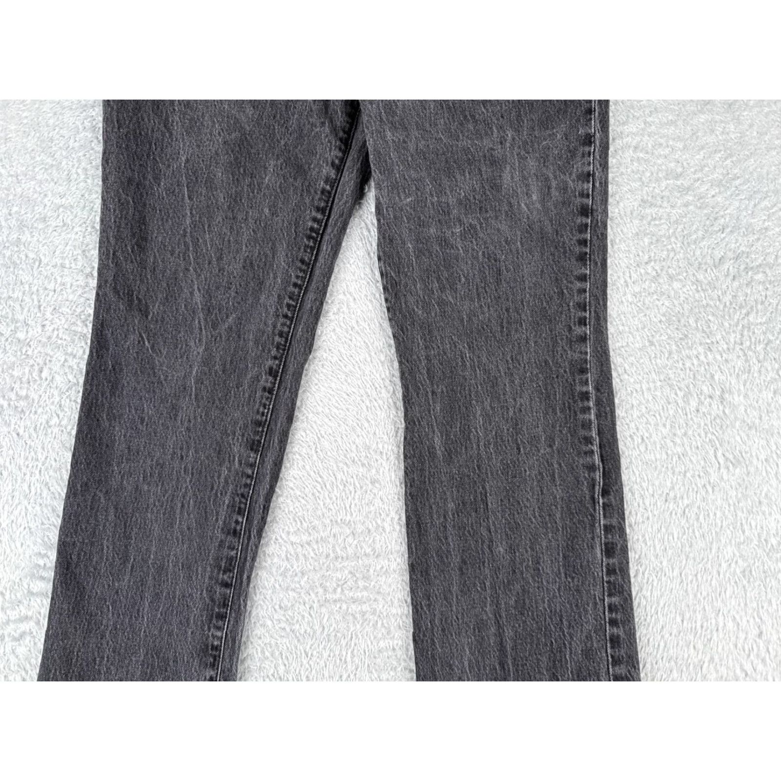 Vintage Universal Thread Jeans Womens 8 Black Denim Bootcut 28x30 Mid Rise Cotton 5-Pocket Zipper Button Regular Inseam 30in Mens? Size 30" / US 8 / IT 44 - 3 Thumbnail