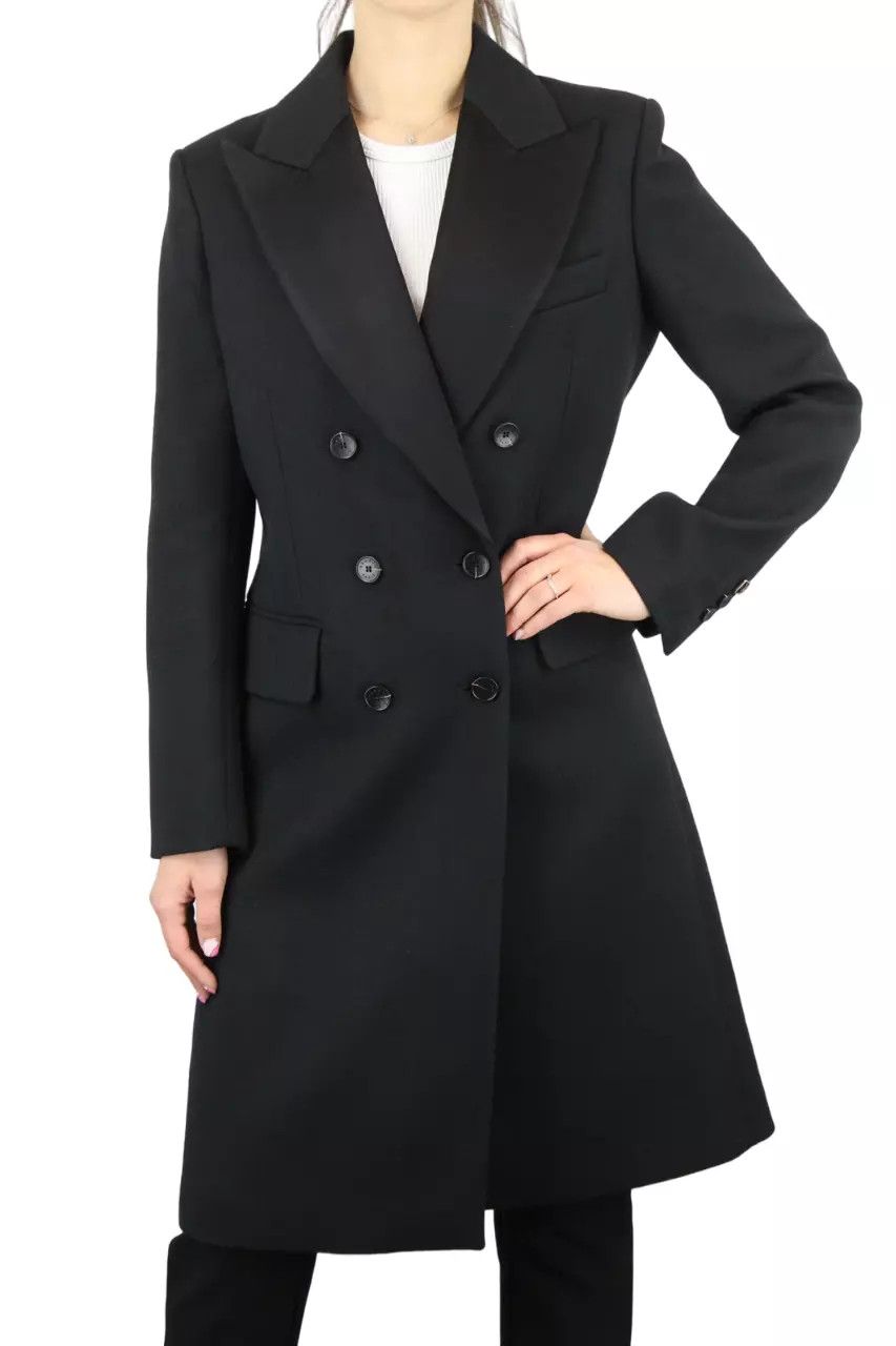 Sandro SANDRO Gulian Coat Women's EU 36 Wool Blend Double Breasted Size S / US 4 / IT 40 - 1 Thumbnail