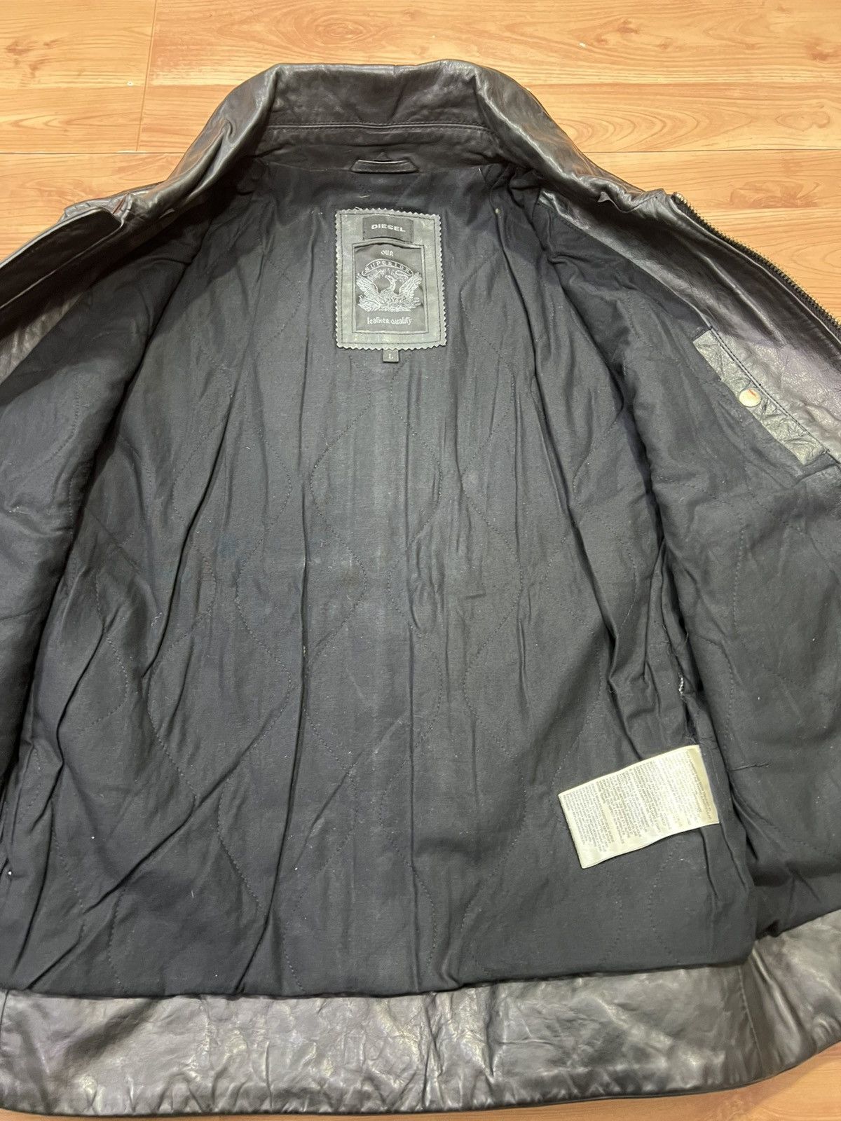 Diesel Diesel leather jacket size L Size US L / EU 52-54 / 3 - 3 Thumbnail