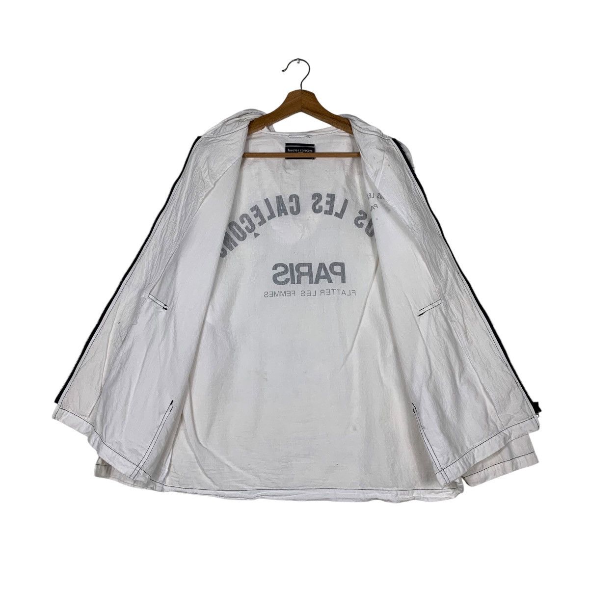 Japanese Brand Tous les Calecons Big Logo Light Hooded Jacket #1426-C64 Size US L / EU 52-54 / 3 - 13 Thumbnail