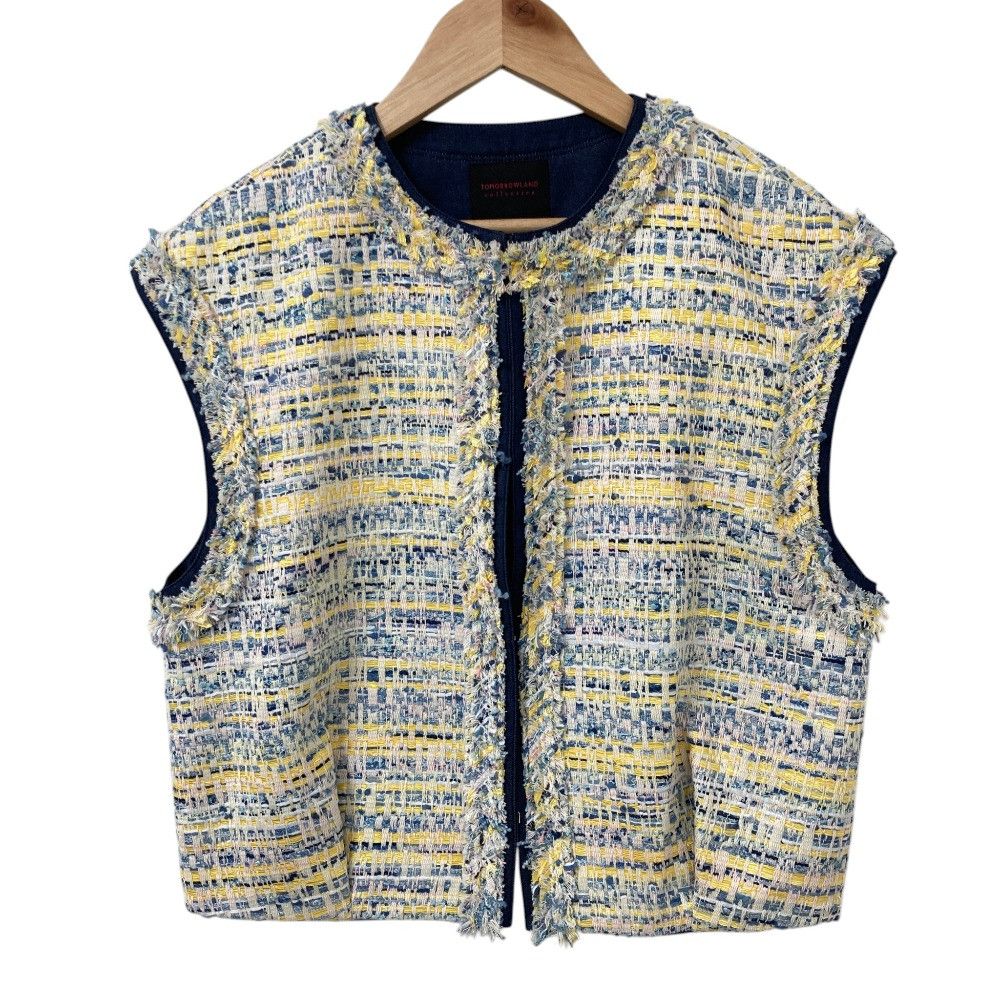 Other Other TOMORROWLAND Jaune Line Fancy Vest Textile Tops 14-07-52-07452 DUTY FREE for USA Size ONE SIZE - 1 Thumbnail