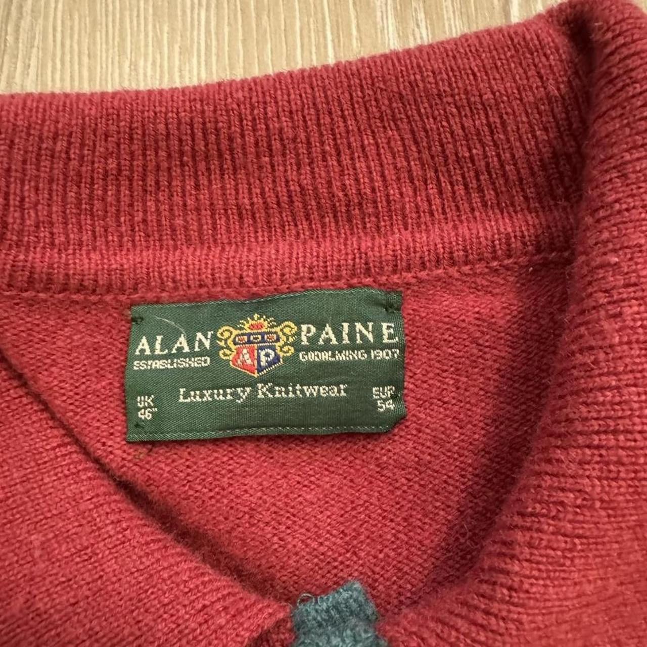 Alan Paine Alan Paine Vintage Sweater Vest Men 46 Argyle VTG 100% wool Size US L / EU 52-54 / 3 - 3 Thumbnail
