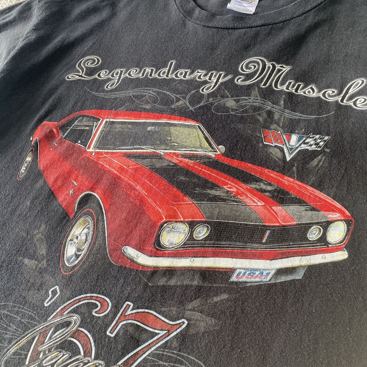 Vintage Thrashed Faded Vintage Y2K Camaro 67 ERD GRUNGE TEE Size US XL / EU 56 / 4 - 3 Thumbnail