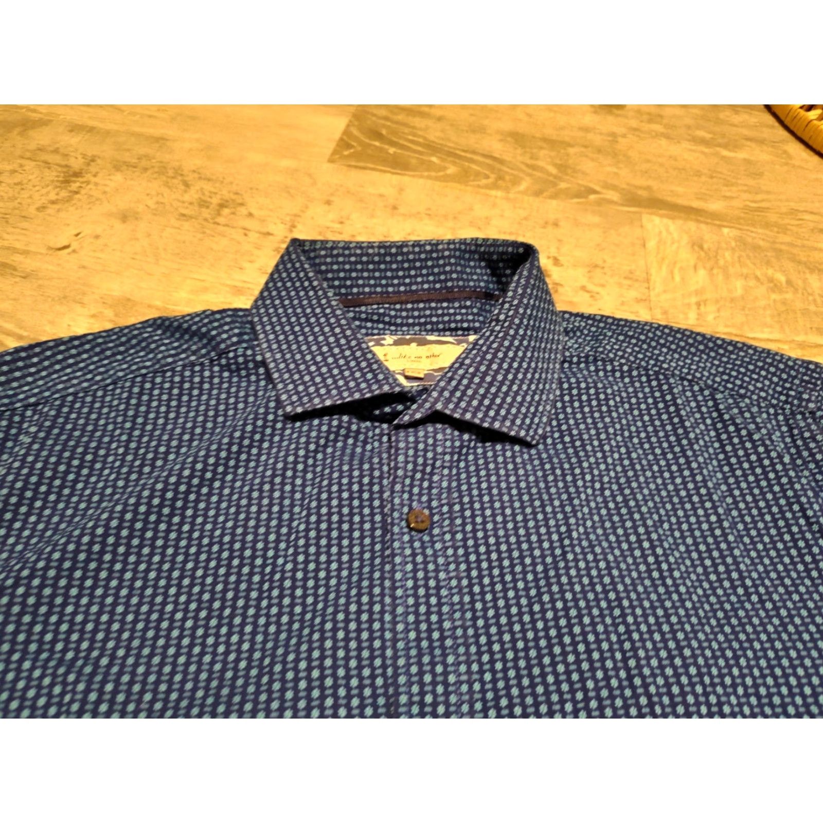 Other Limited Edition 1 Like No Other Blue Button-Up Shirt Men’s Size 15.5 Snowflake Pattern Casual Formal Size US M / EU 48-50 / 2 - 5 Thumbnail