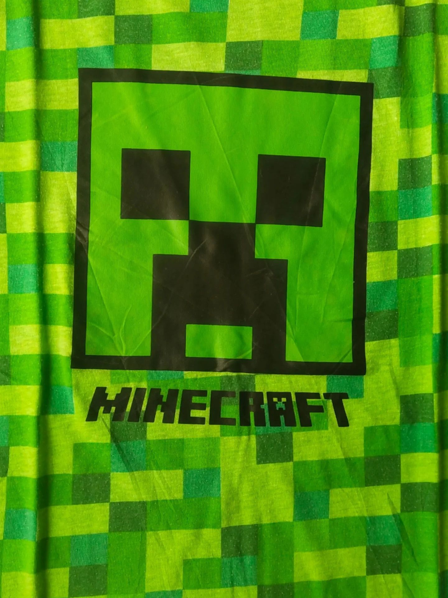 The Game Minecraft Creeper Head Art AOP Green Game Tee Size M / US 6-8 / IT 42-44 - 2 Thumbnail