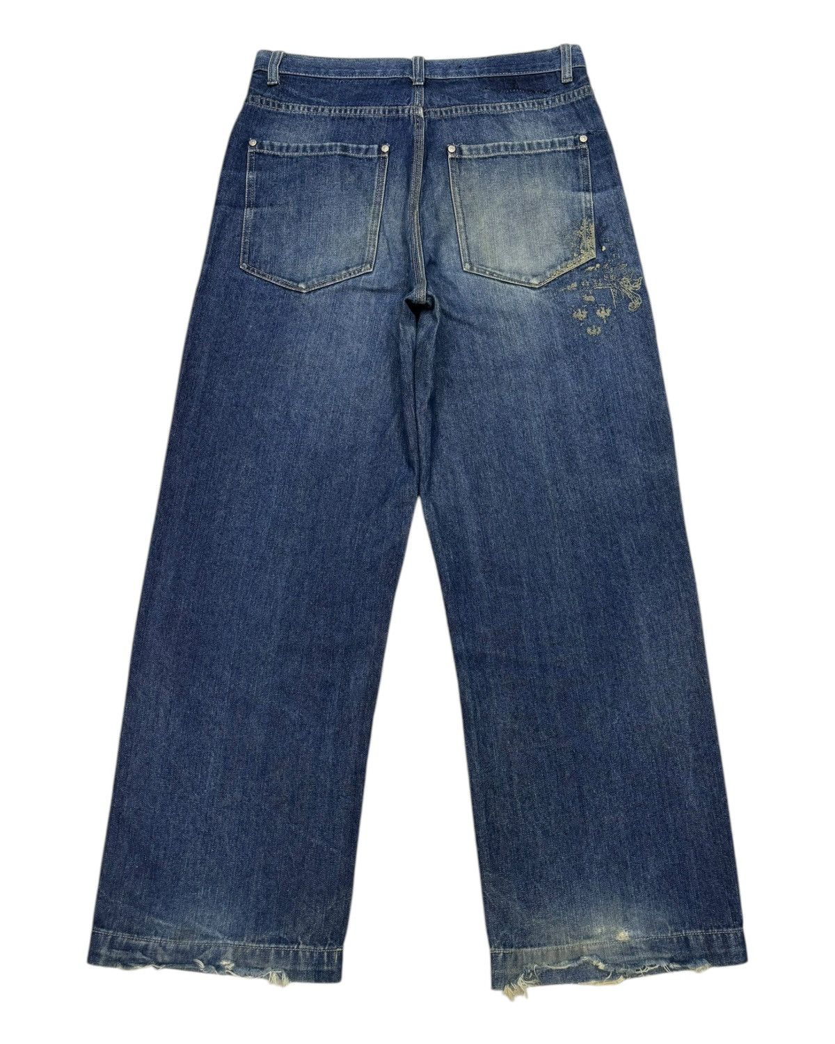 JNCO Vintage Sean John Baggy Jeans Distressed Denim Size US 32 / EU 48 - 8 Thumbnail