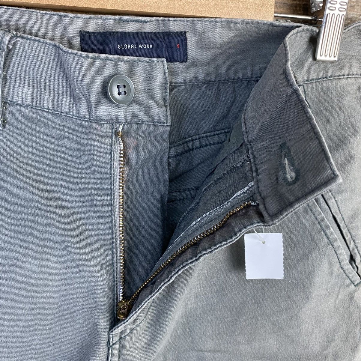 Global Work DL Global Work Gray Cargo Multipocket Pants #C1124 Size US 28 / EU 44 - 14 Thumbnail