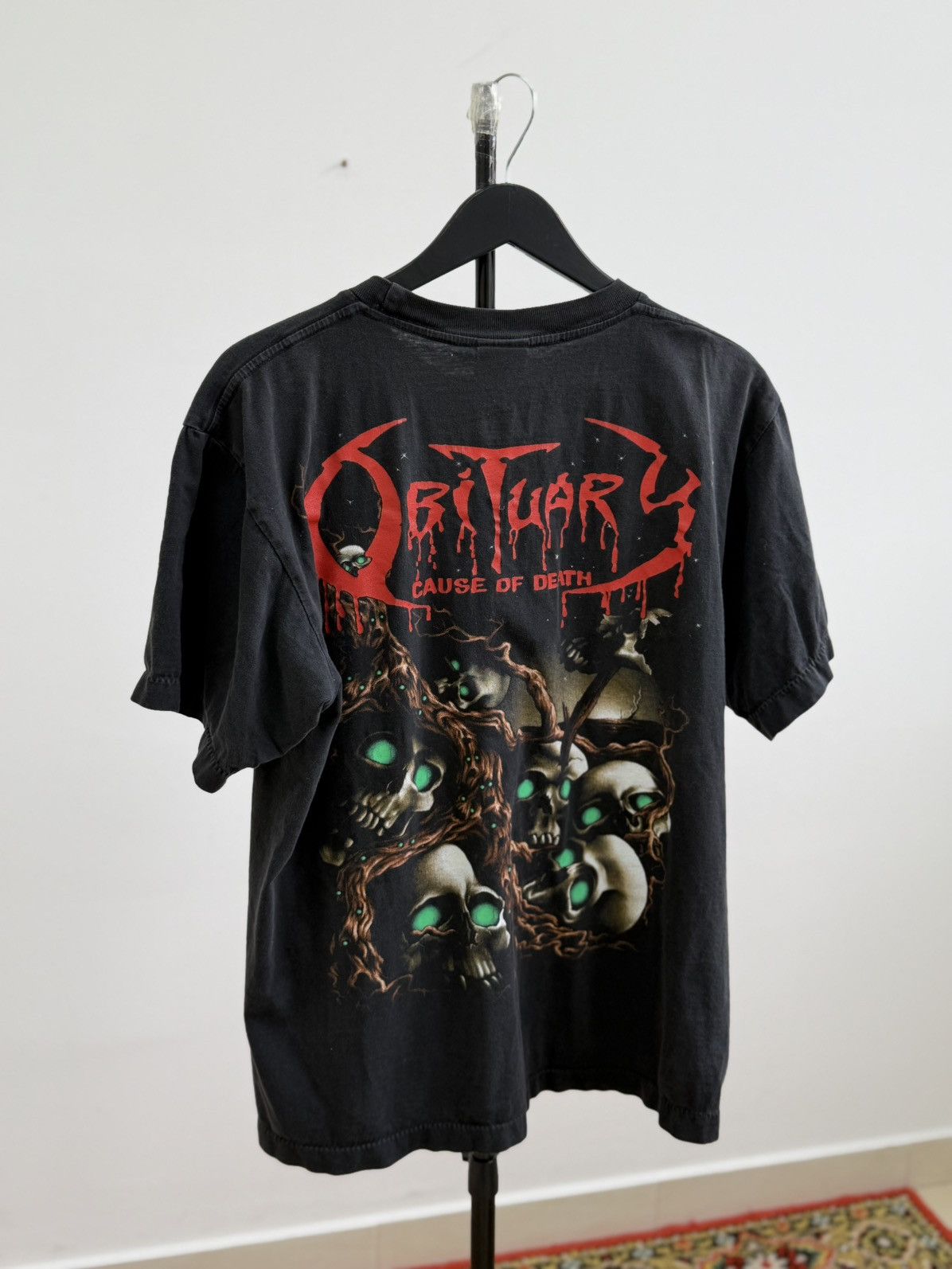 Band Tees Vintage Obituary Cause Of Death Pile Of Skull Band T-Shirt Size US M / EU 48-50 / 2 - 10 Thumbnail