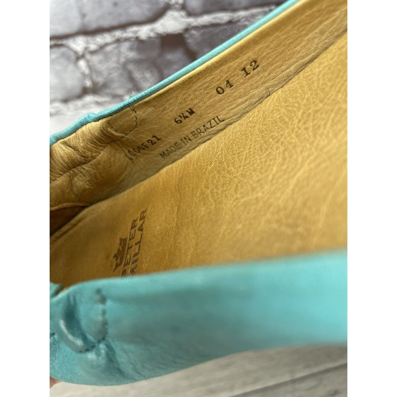 Peter Millar Peter Millar Blue Leather Snake Cap Toe Ballet Flats Shoes W Size US 6.5 / IT 36.5 - 13 Thumbnail