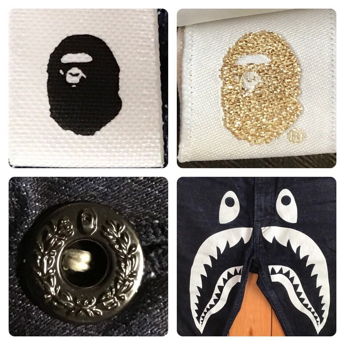 Bape BAPE Shark Denim Pants indigo a bathing ape ★size L Size US 34 / EU 50 - 10 Thumbnail