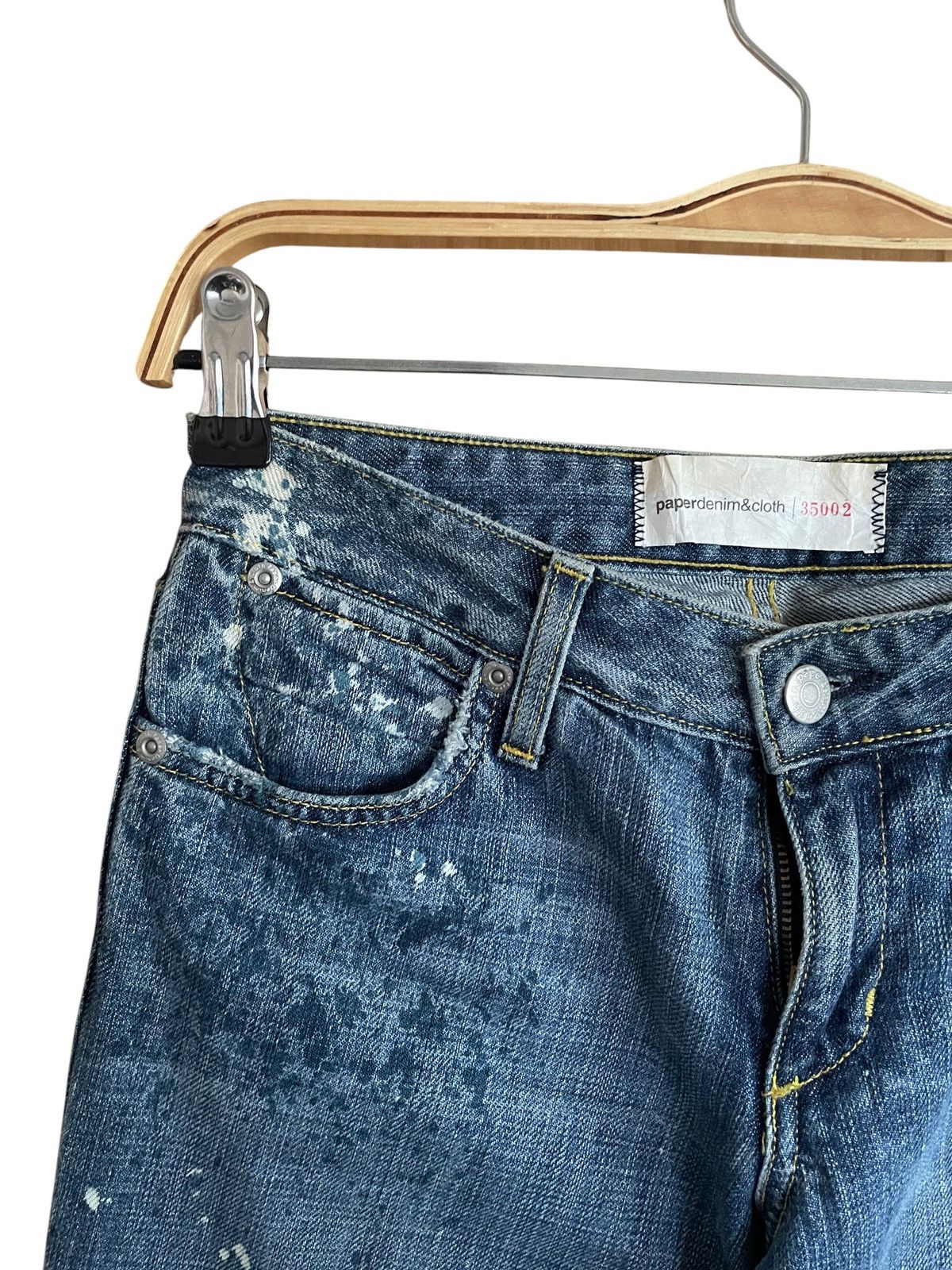 Paper Denim & Cloth Vintage Brand Paper Denim Painting Flared Jeans 2000s Size US 26 / EU 42 - 9 Thumbnail