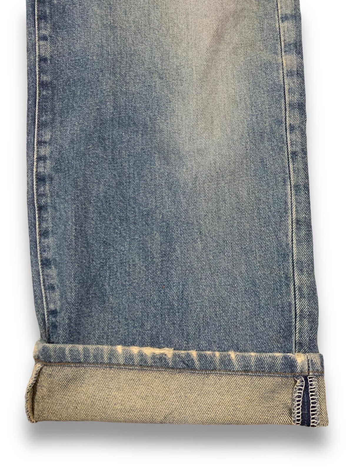 Japanese Brand Vintage Japanese Brand Bobson Blue Washed Loose Fit Jeans Size US 34 / EU 50 - 10 Thumbnail