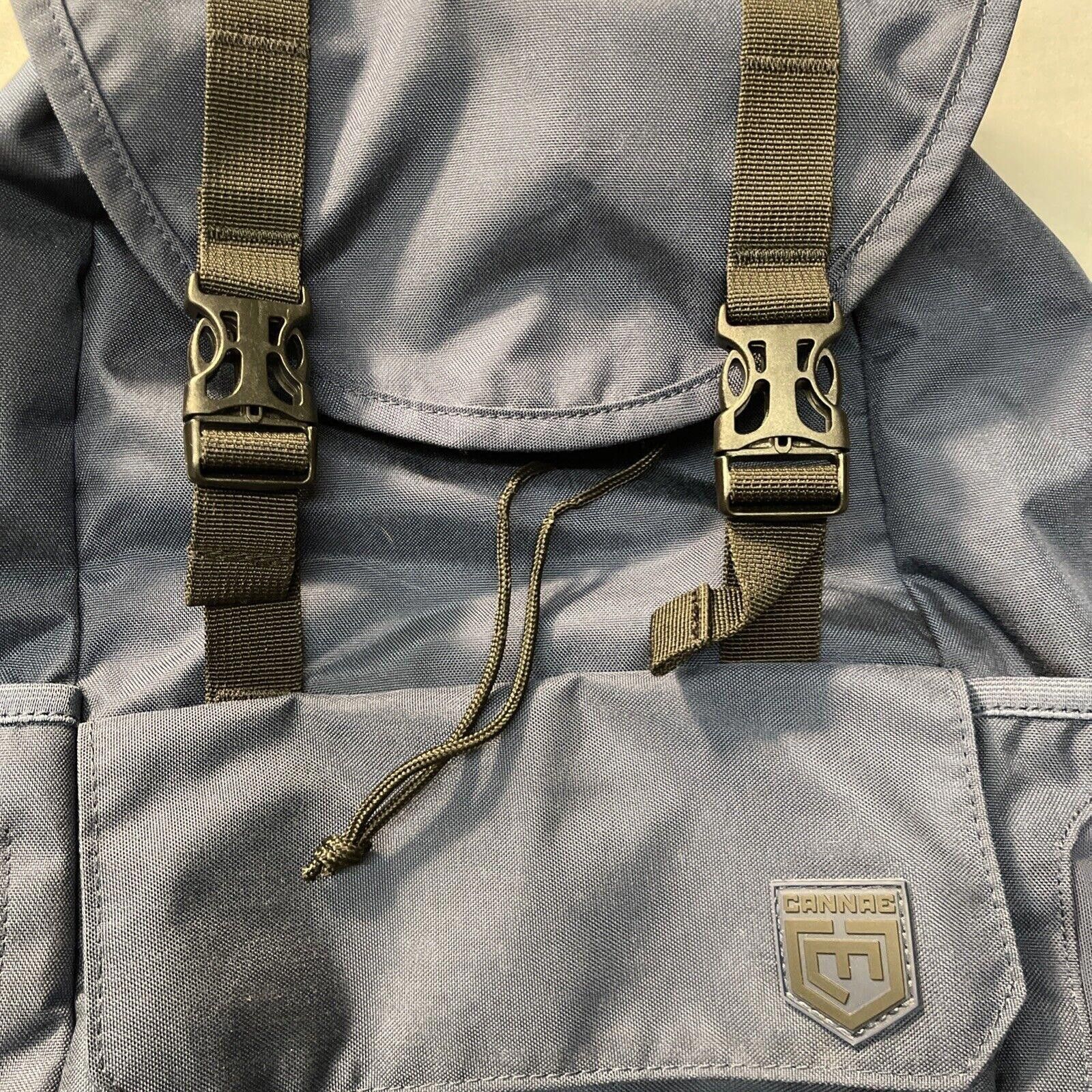 Designer Cannae Blue Hiking Backpack Celeritas Lightweight Rolltop Size ONE SIZE - 4 Thumbnail