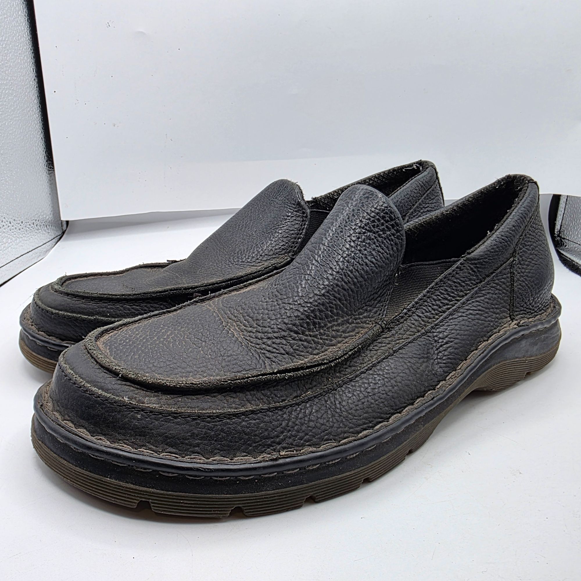 Dr. Martens Dr. Martens Lennon Mens Size 11 Black Leather Slip On Shoes Size US 11 / EU 44 - 4 Thumbnail