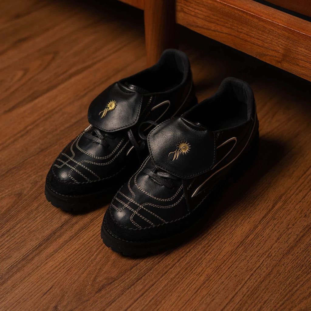 Designer × Leather Sneakerdress Copa Black Leather Size US 10 / EU 43 - 2 Thumbnail