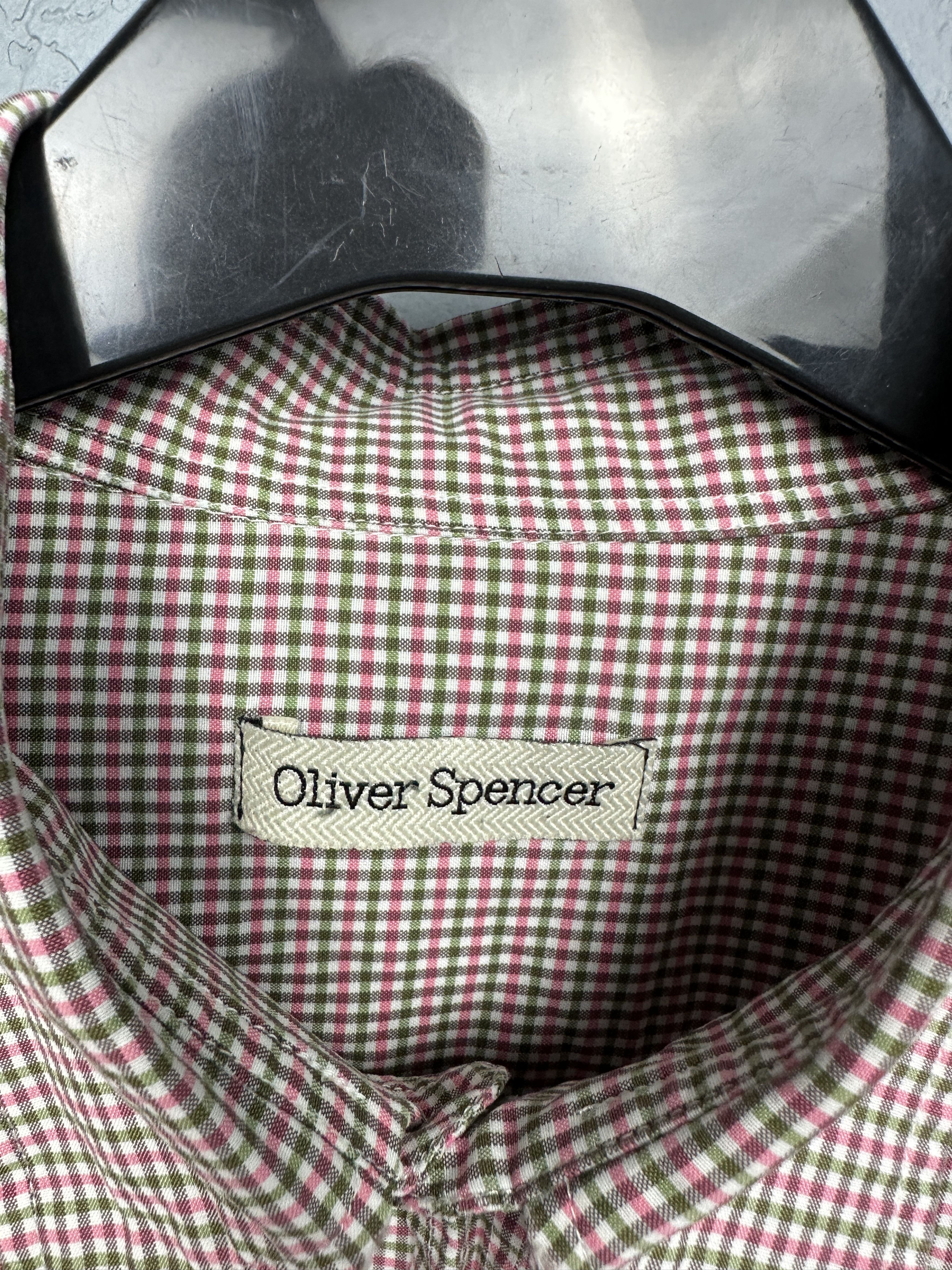 Oliver Spencer Oliver Spencer Mens Short Sleeve Shirt Size US L / EU 52-54 / 3 - 3 Thumbnail