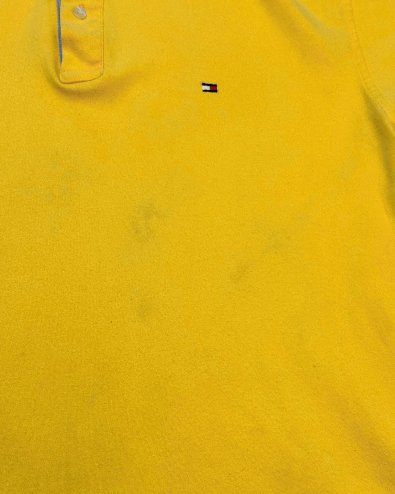 Tommy Hilfiger Vintage Tommy Hilfiger Men's Yellow Polo T-Shirt Size Large Size US L / EU 52-54 / 3 - 8 Thumbnail