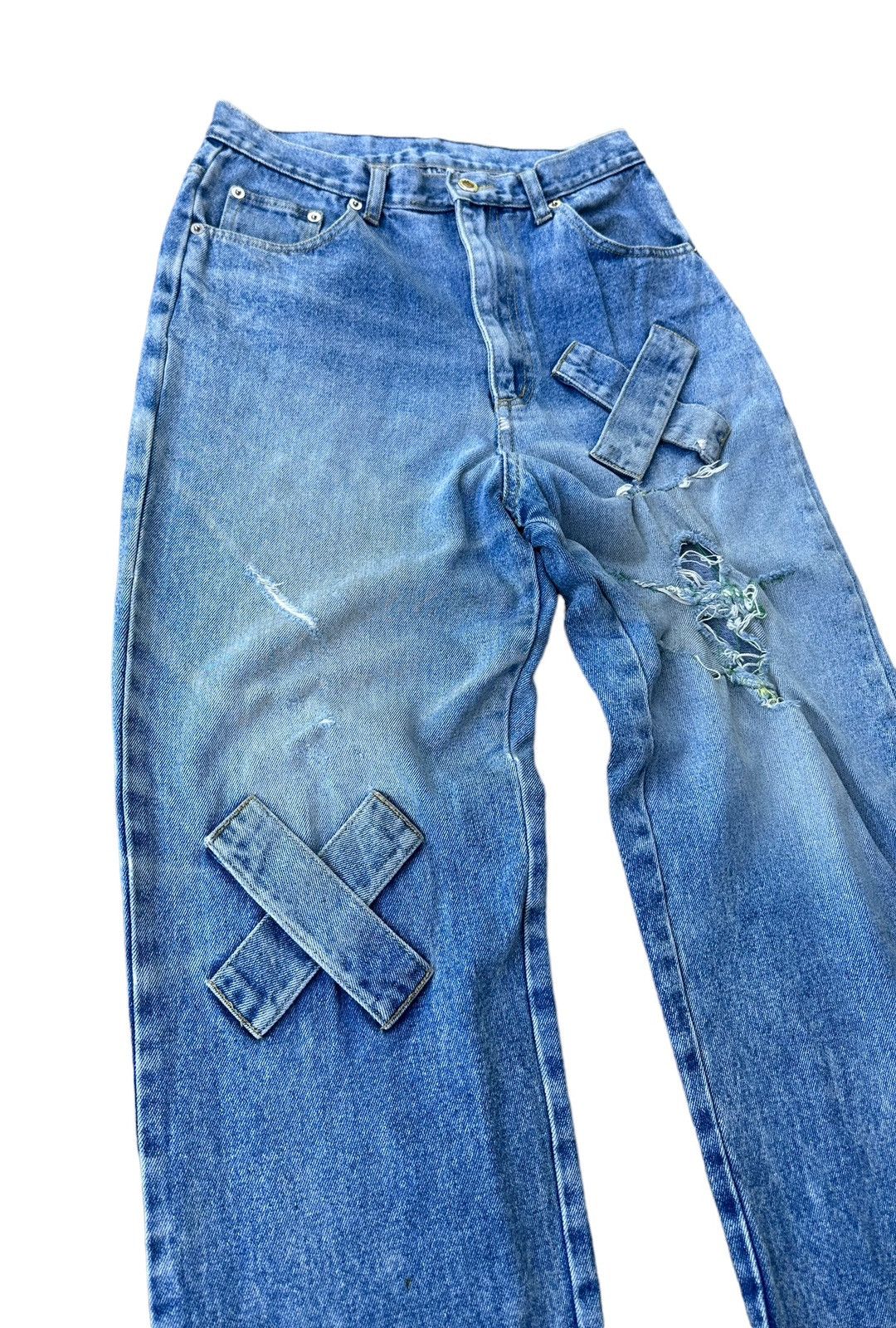 Vintage B.scott blue denim jeans Size US 28 / EU 44 - 3 Thumbnail