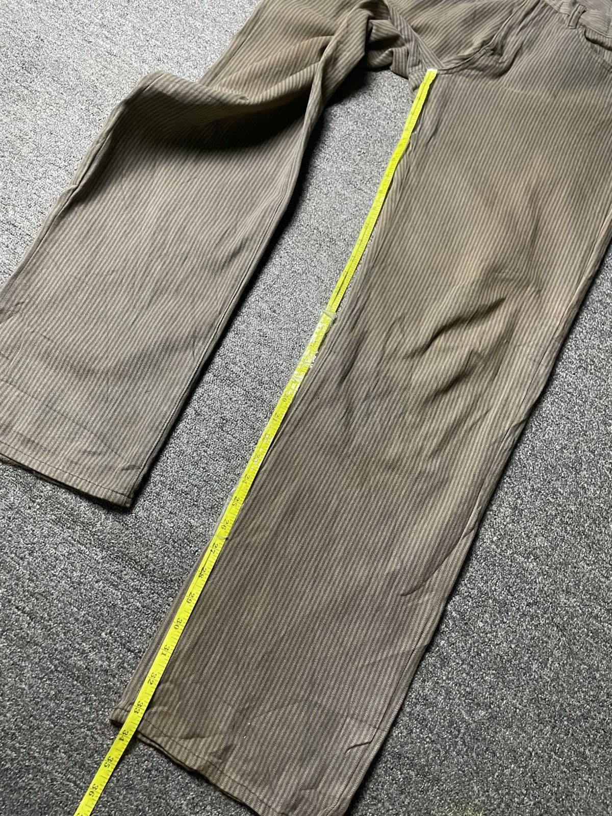Japanese Brand × Vintage Vintage LOUIS CHAVLON Stripes Denim Pants (112) Size US 33 - 5 Thumbnail