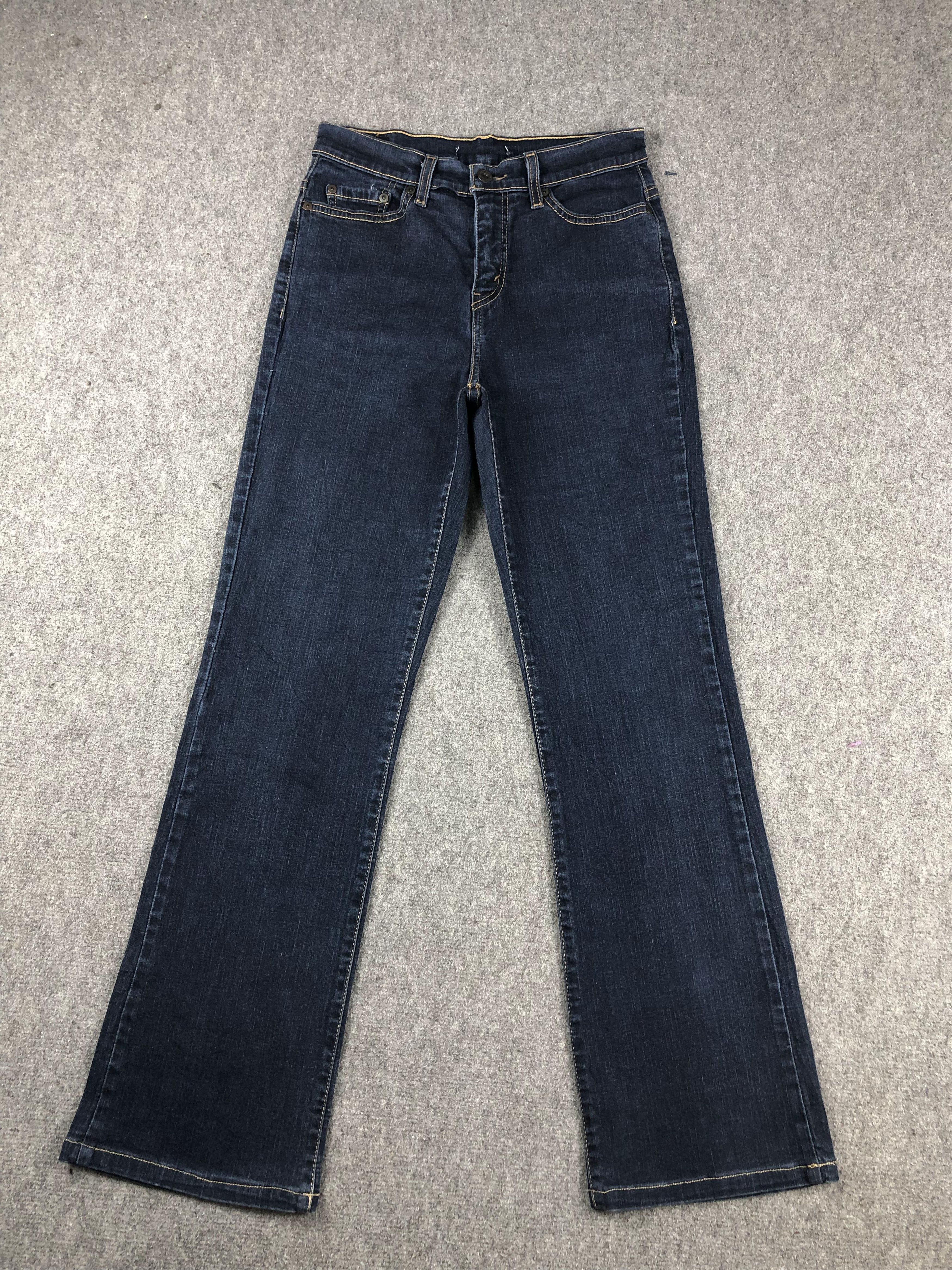 Levi's Vintage Levis Dark Blue Bootcut Bell Bottom Jeans DP2230 Size US 27 - 1 Thumbnail