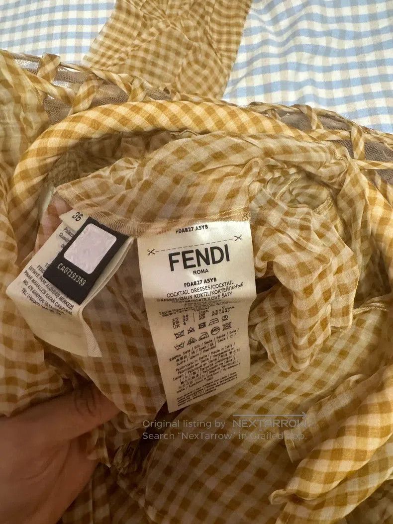 Fendi Fendi Mulberry Silk High Price Limited Show Two-Piece Dres Size XXS / US 00 / IT 34 - 8 Thumbnail