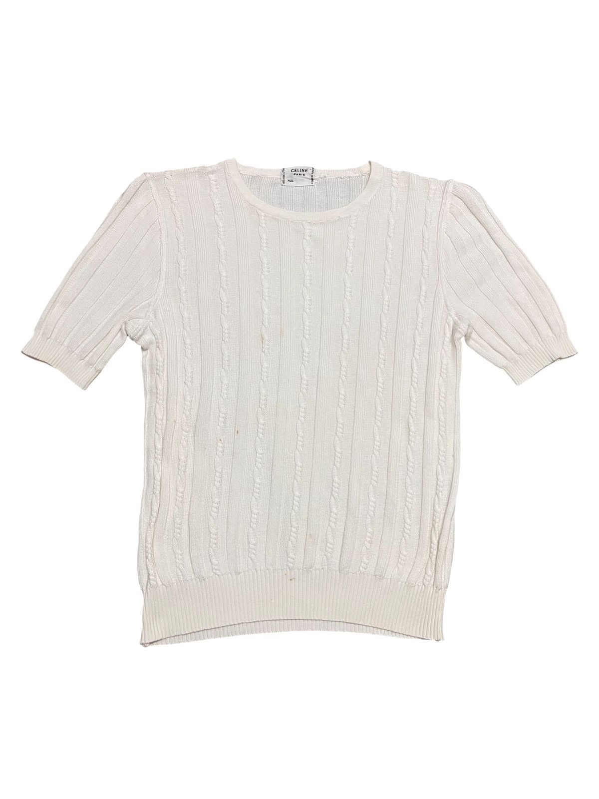 Celine Vintage 80s Celine Knitted Top Size ONE SIZE - 1 Thumbnail