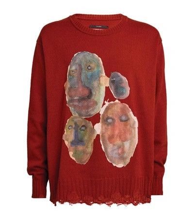 Song For The Mute Song for the mute 21.2 Red Wool Sweater Size US M / EU 48-50 / 2 - 3 Thumbnail