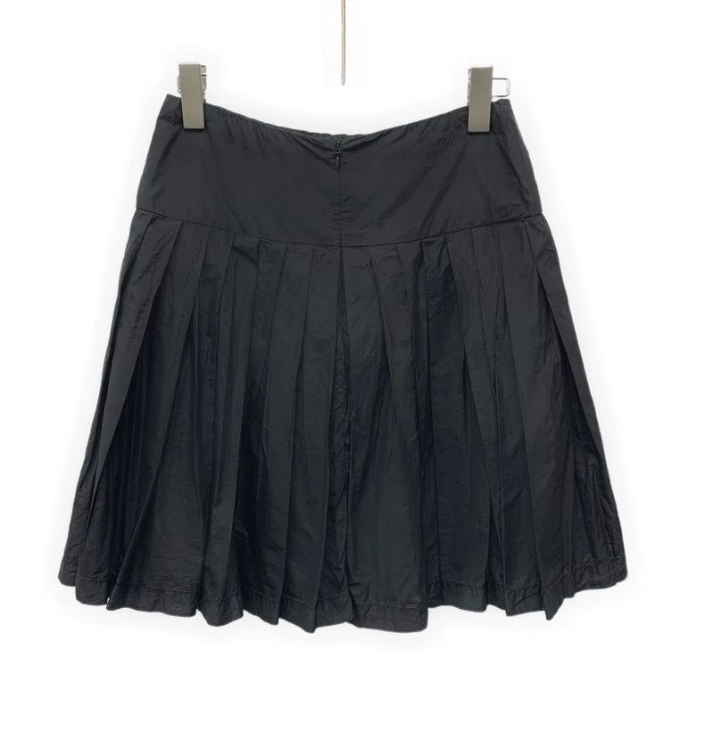 Chanel Chanel Black logo logo silk casual pleated skirt short ski Size 25" / US 0 / IT 36 - 2 Thumbnail