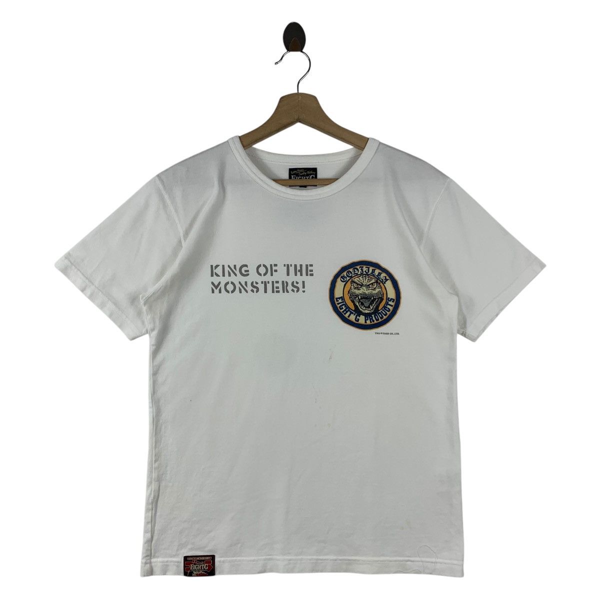 Japanese Brand × Vintage Vintage EIGHTG x GODZILLA King of monster printed tee Size US M / EU 48-50 / 2 - 1 Thumbnail