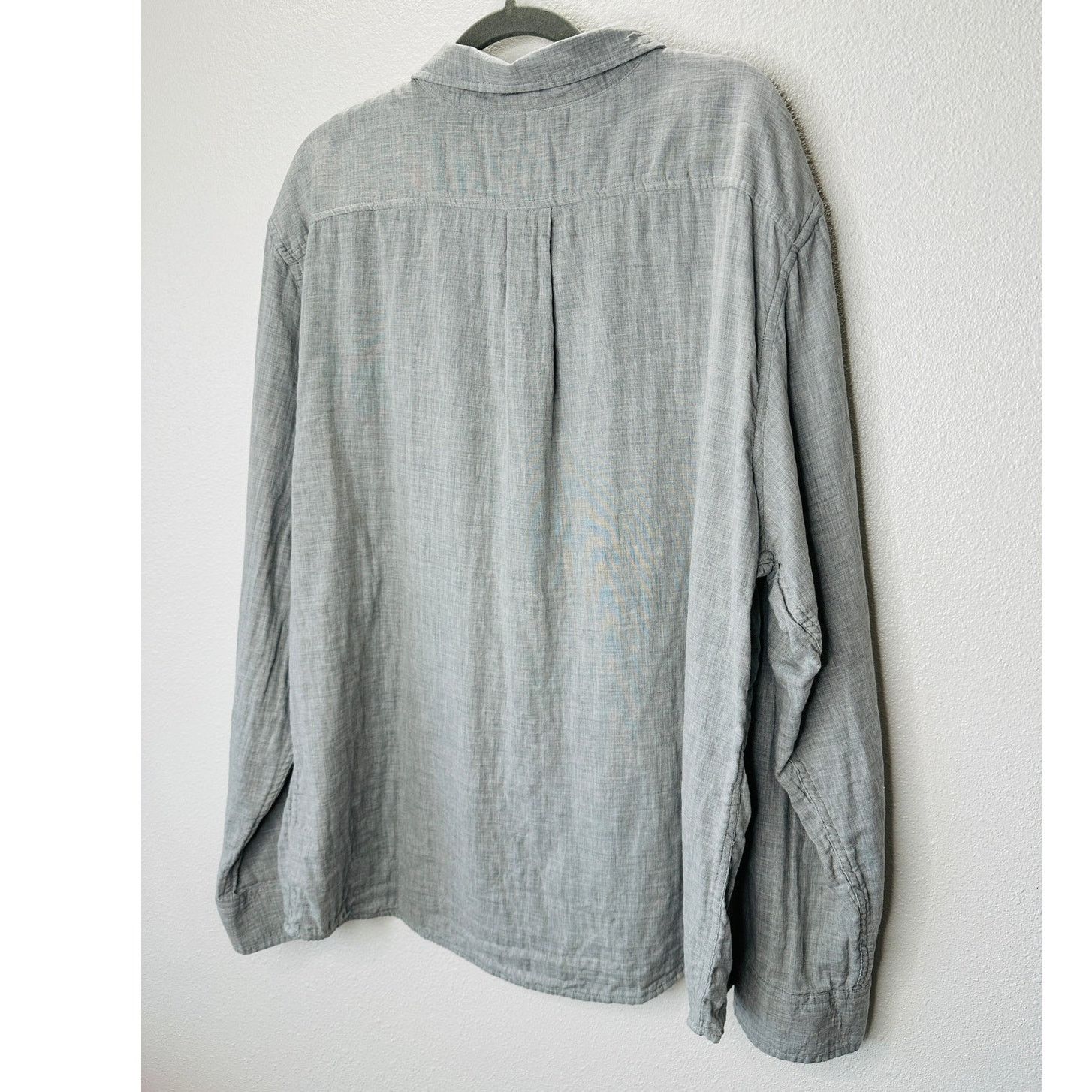 Other Goodfellow Light Gray Linen Long Sleeve Button Shirt 2XL Size US XXL / EU 58 / 5 - 10 Thumbnail