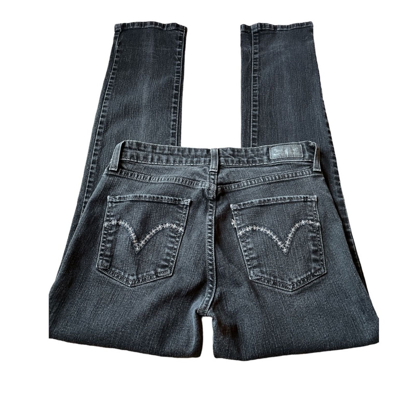 Levi's Levi's Silver Tab Black Mid Rise Skinny Denim Jeans size 6 Size 28" / US 6 / IT 42 - 11 Thumbnail