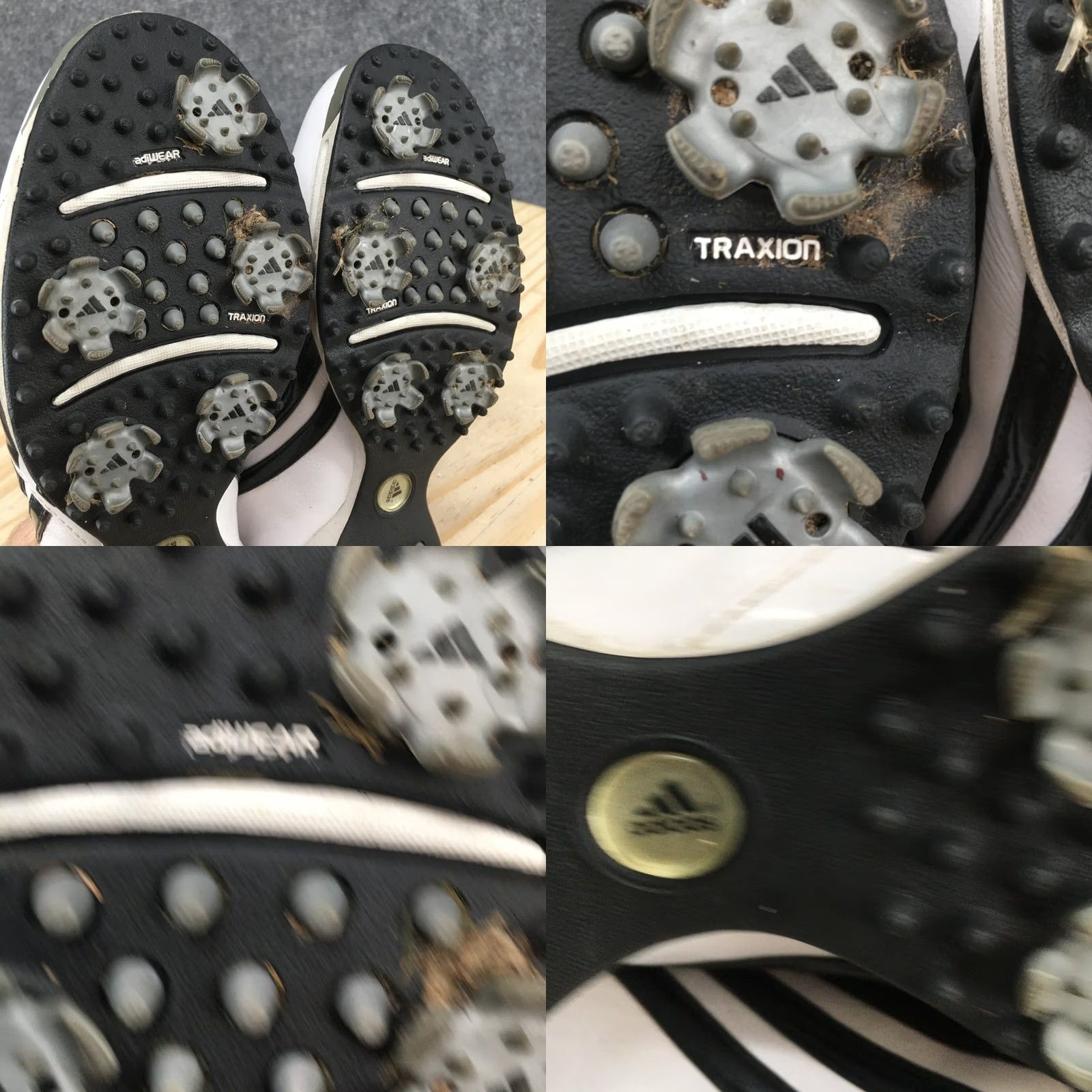 Adidas Adidas Golf Cleats Mens 7.5 White Black Stripe Driver Prima Soft Spike 737819 Size US 8 / EU 41 - 9 Thumbnail