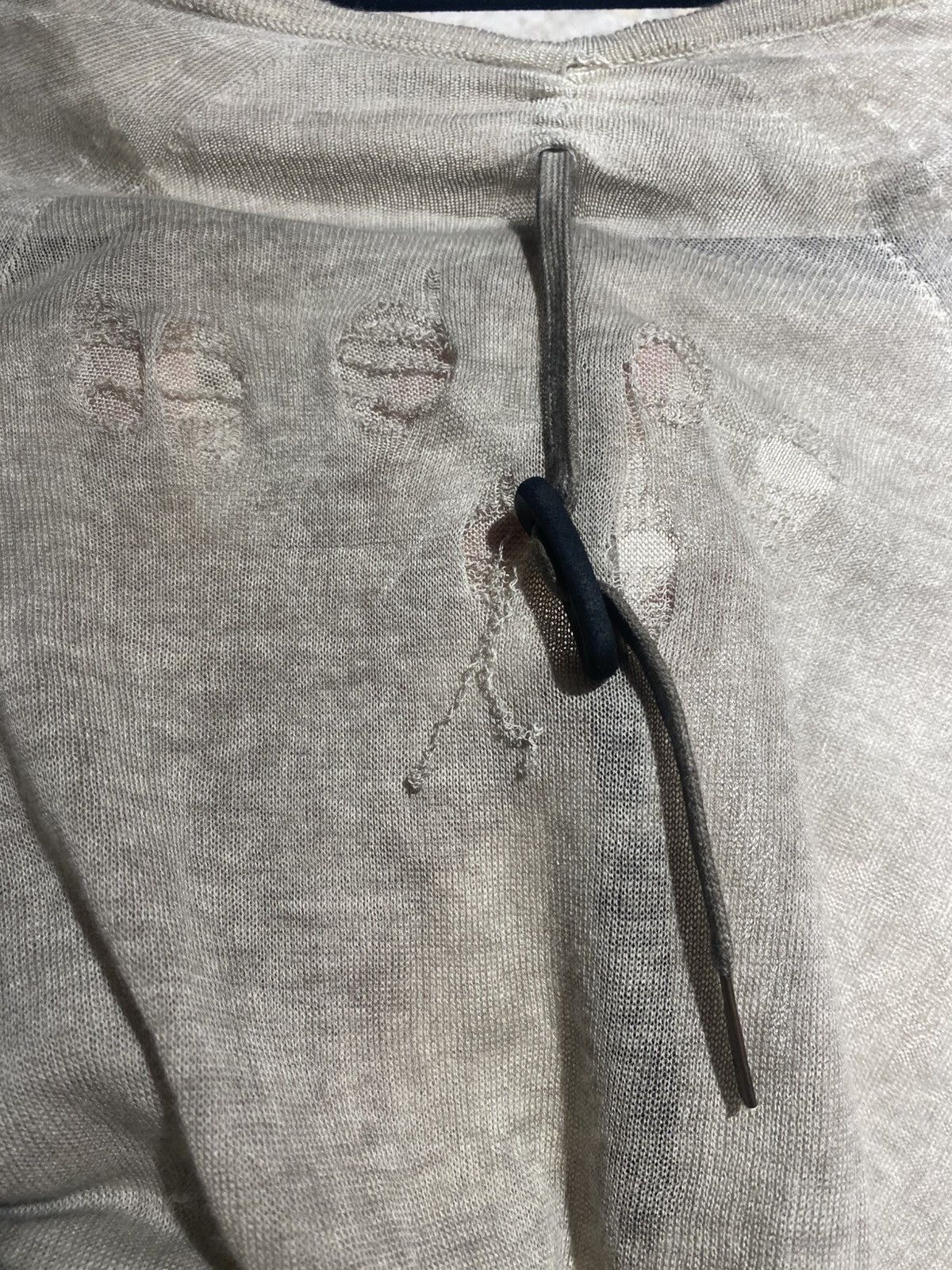 Boris Bidjan Saberi Boris Bidjan Saberi Knitwear Distressed T-shirt Size: L Size US L / EU 52-54 / 3 - 4 Thumbnail