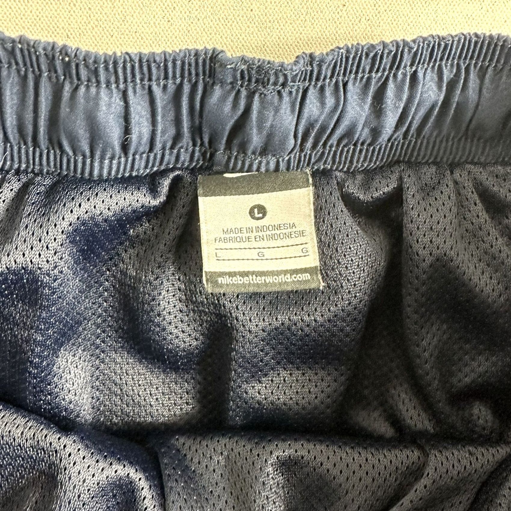 Nike Nike Swim Shorts Board Shorts Swim Shorts L Blue Adult Large Men’s Solid Pockets Drawstring Lined Swimwear Size US 33 - 7 Thumbnail