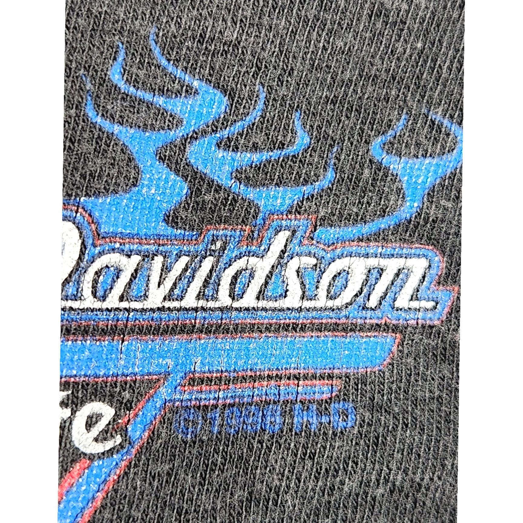 Harley Davidson VINTAGE Harley Davidson Shirt Unisex Adults XL Black Double Sided Pocket HD Skate Biker Size US XL / EU 56 / 4 - 3 Thumbnail