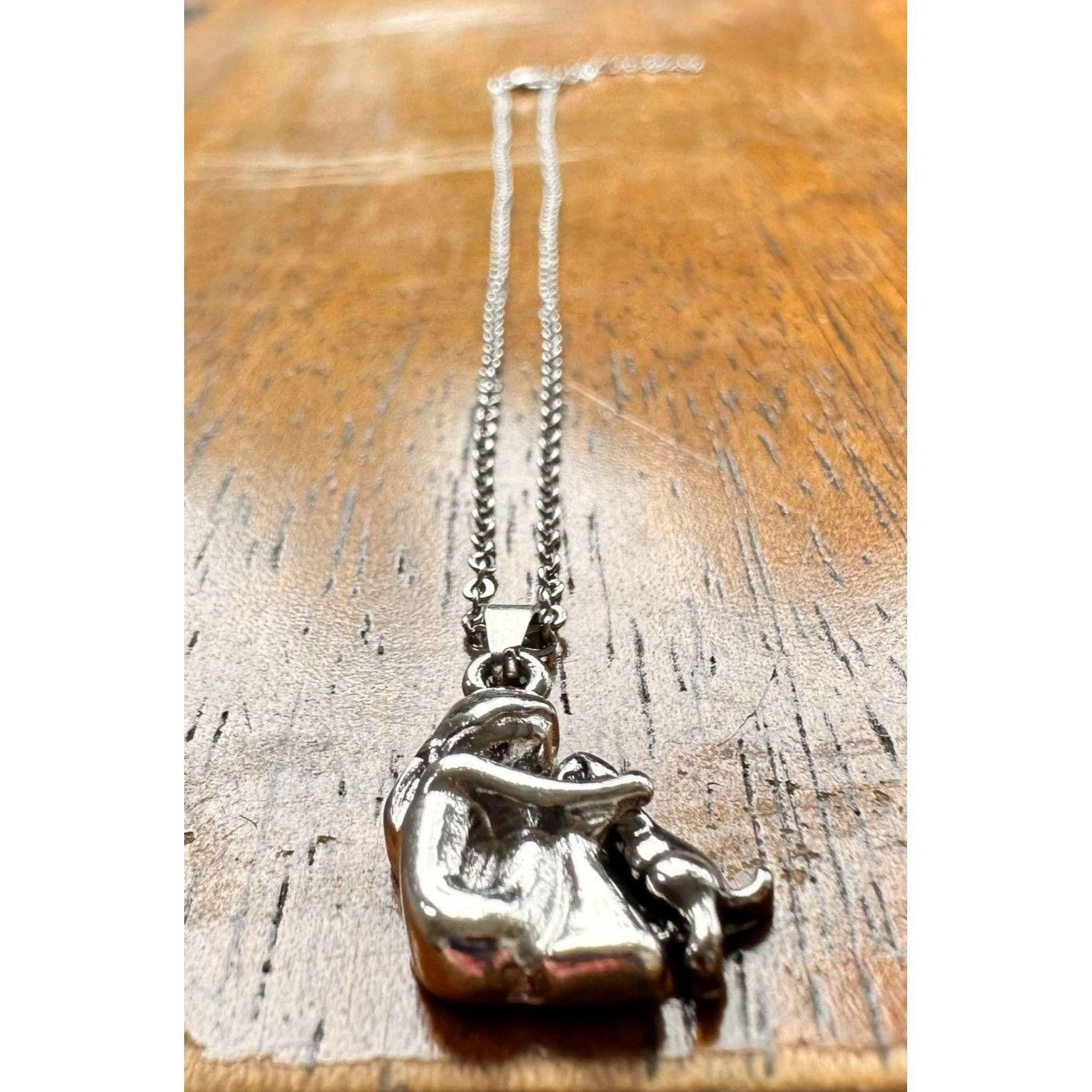 Handmade Girl Hugging Dog Necklace New Pendant Pet Lover Gift Animal Size ONE SIZE - 5 Thumbnail