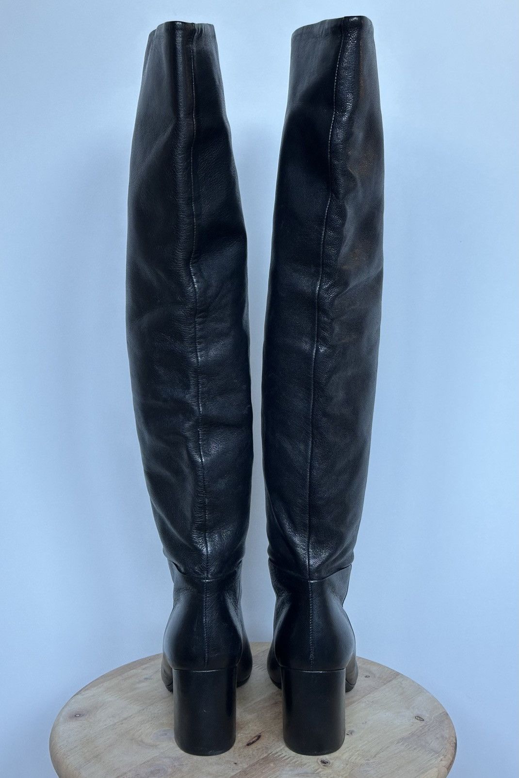 Prada Prada Leather High boots pointed toe Size US 6.5 / IT 36.5 - 2 Thumbnail