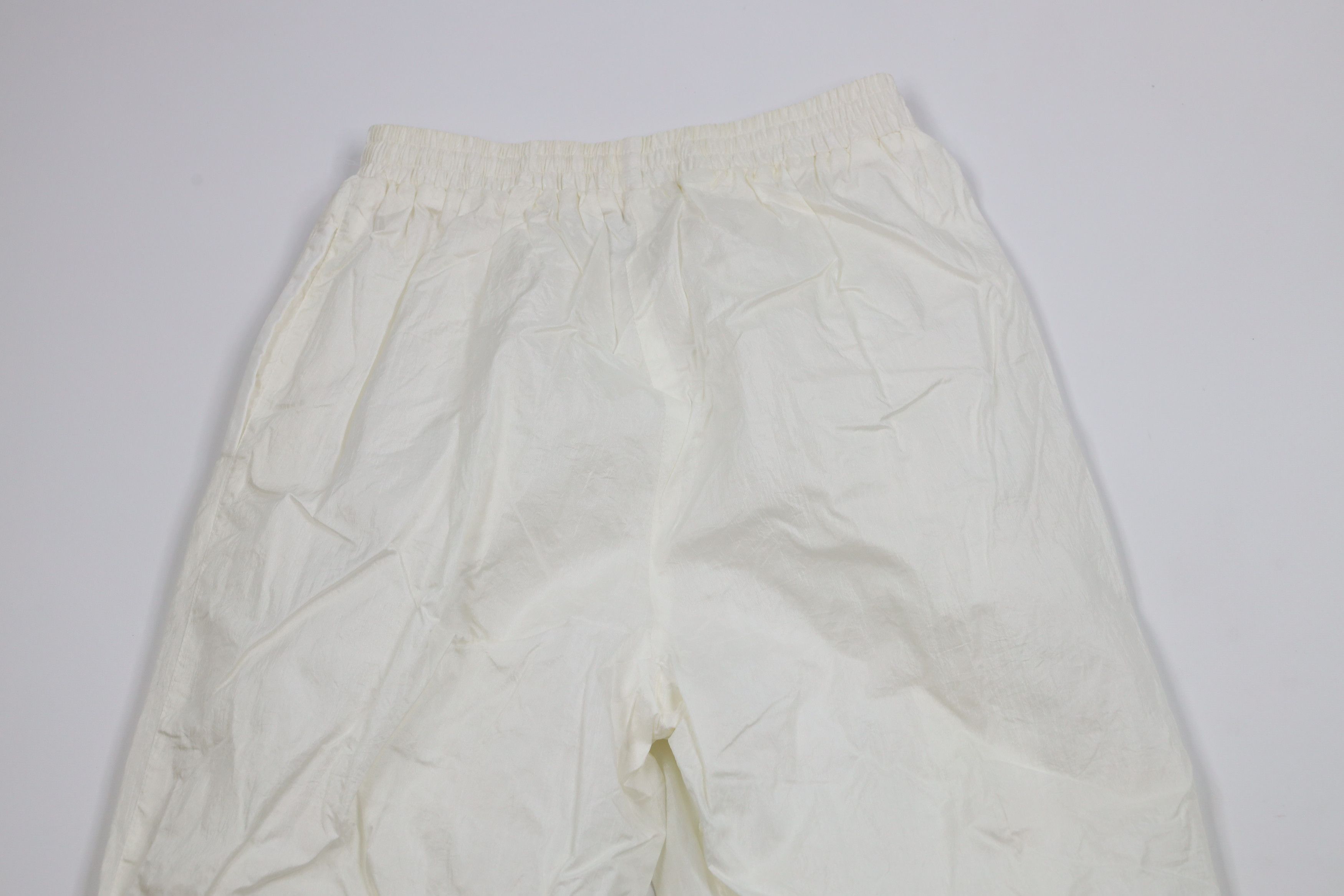 Vintage Vintage 90s Streetwear Lined Windbreaker Joggers Pants White Size 22" - 11 Thumbnail