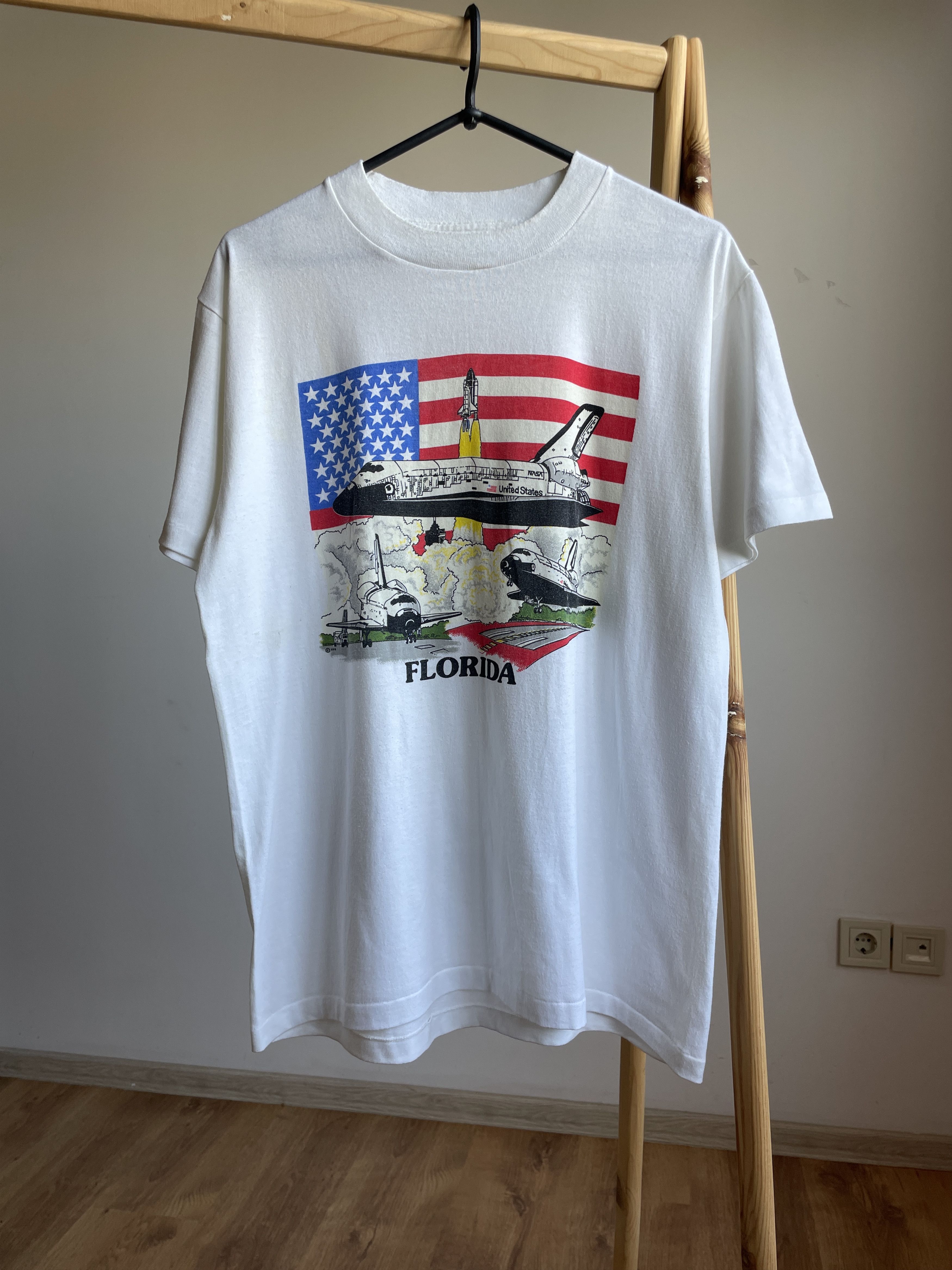 NASA × Vintage NASA Space Shuttle Vintage 90's Single Stitch T-Shirt Size US M / EU 48-50 / 2 - 1 Thumbnail