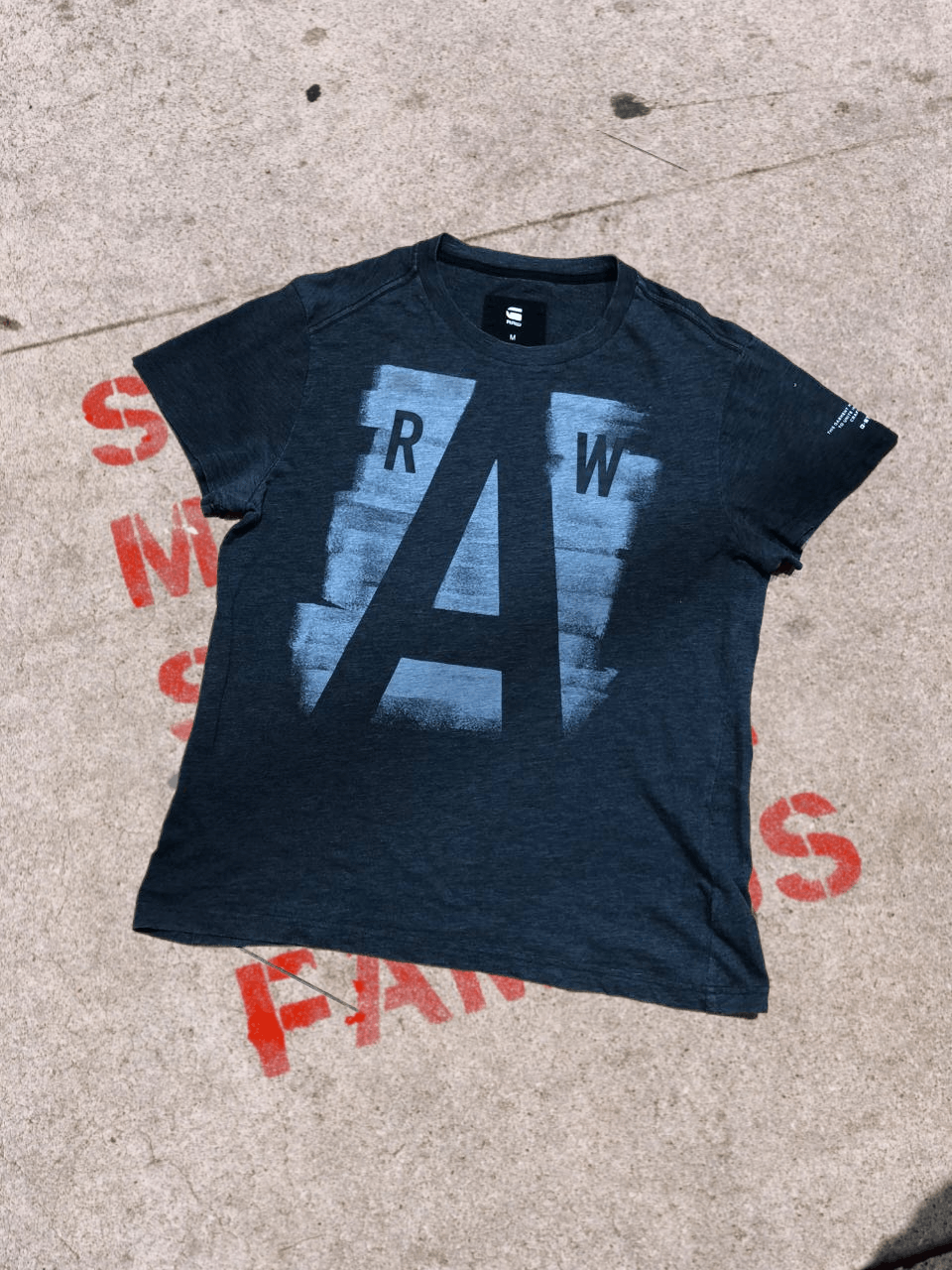 G-Star G-Star Raw T-Shirt Spellout LOGO Streetwear Y2K Size US M / EU 48-50 / 2 - 1 Thumbnail