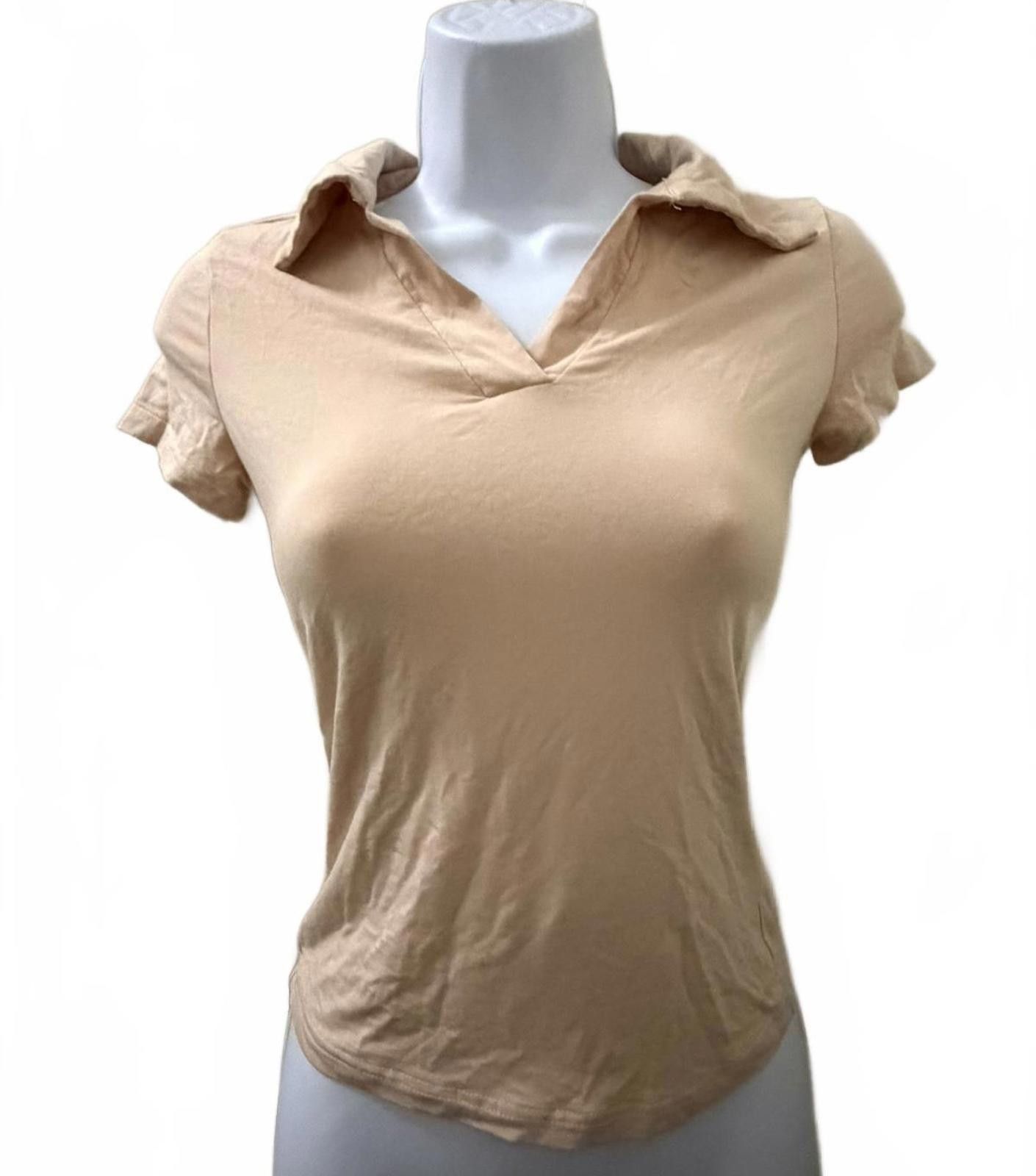Other DAZY Collard Shirt in Peachy Beige (SMALL) Size S / US 4 / IT 40 - 1 Thumbnail
