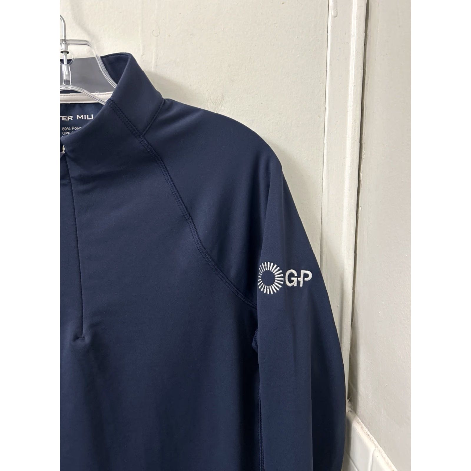 Peter Millar Peter Millar 1/4 Zip Womens Large Navy Blue Pullover UPF 50+ Golf Top L/S Shirt Women's Blue Pullover 1/4 Zip Golf"} Size L / US 10 / IT 46 - 4 Thumbnail