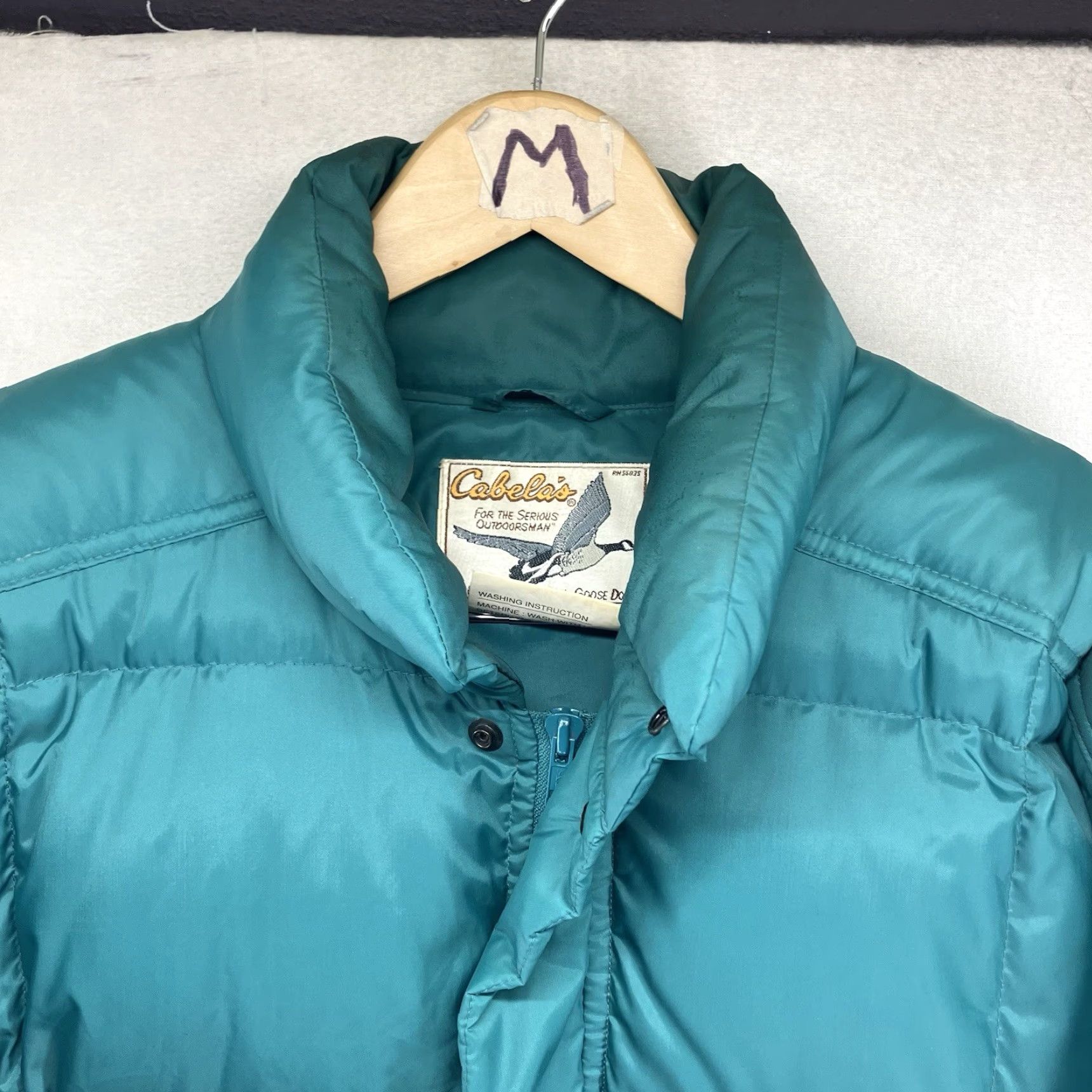 Vintage VINTAGE Cabela's Jacket Men LT Big & Tall Puffer Nylon Outer Shell Blue 90s Outdoor Casual Workwear Quilted Insulated Down Zip Snap Size US L / EU 52-54 / 3 - 5 Thumbnail