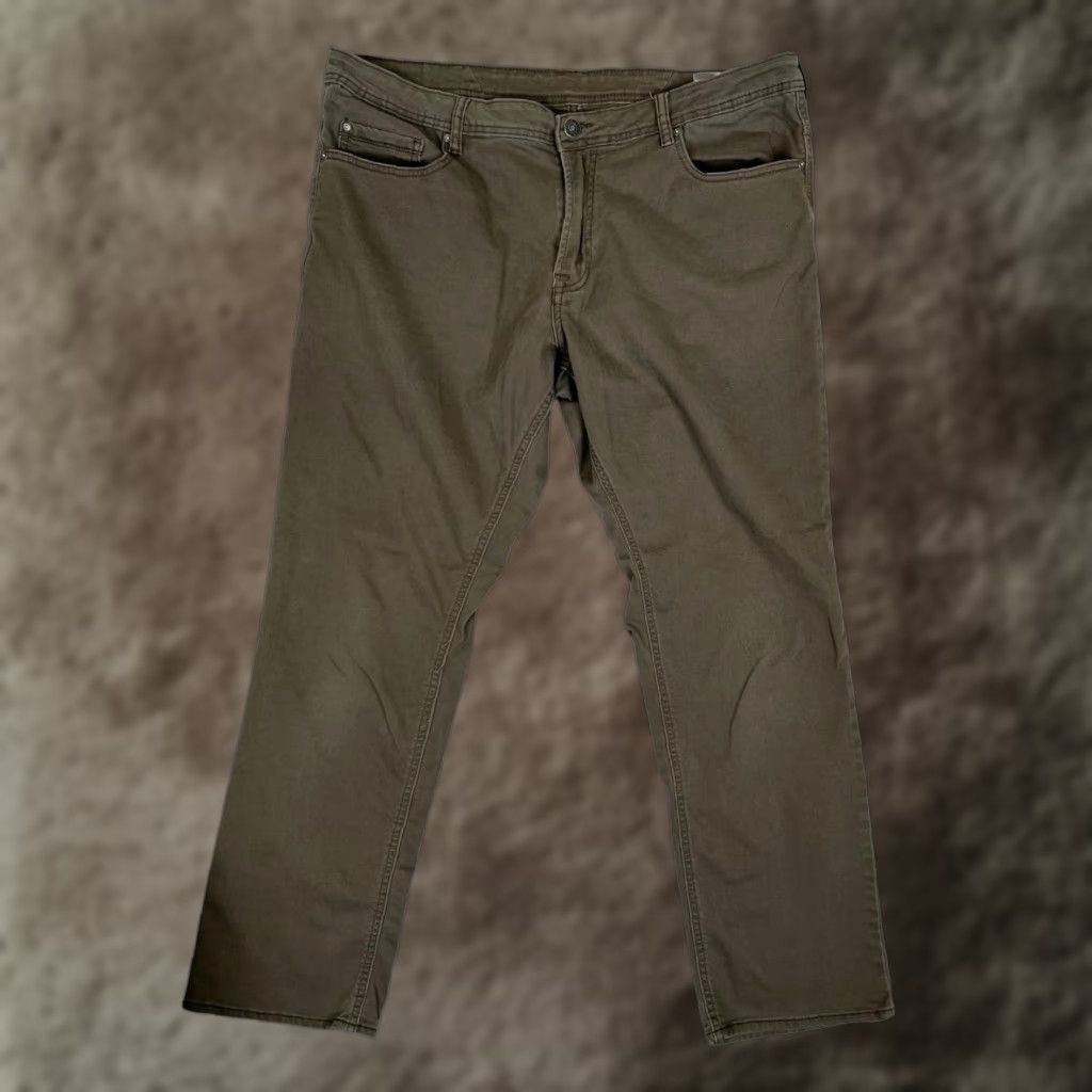 Buffalo David Bitton Buffalo David Bitton Archer Pants Mens 40x32 Olive Green Stretch Denim 5-pocket Zip Fly Mens Size US 40 / EU 56 - 1 Thumbnail