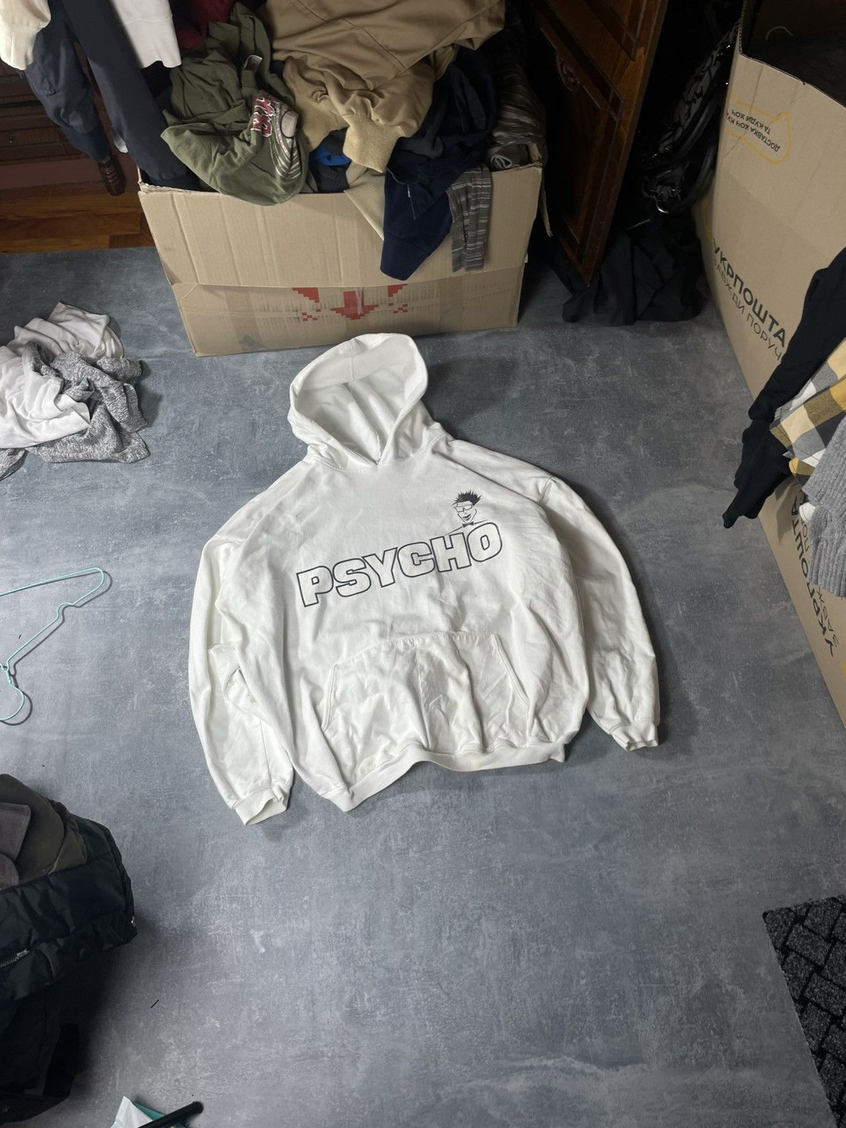 Other RARE 00s MADE IN USA Psycho Wear one size overfit hoodie Size US XL / EU 56 / 4 - 1 Thumbnail