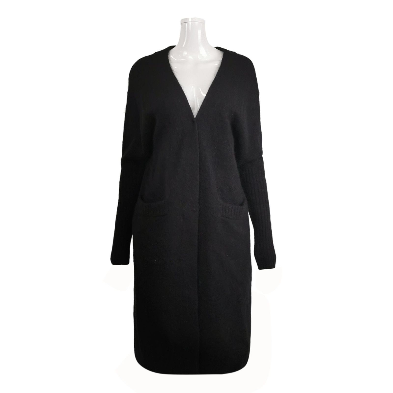 Acne Studios Acne Studios S Black V-Neck Long Cardigan Size XXS / US 00 / IT 34 - 1 Thumbnail
