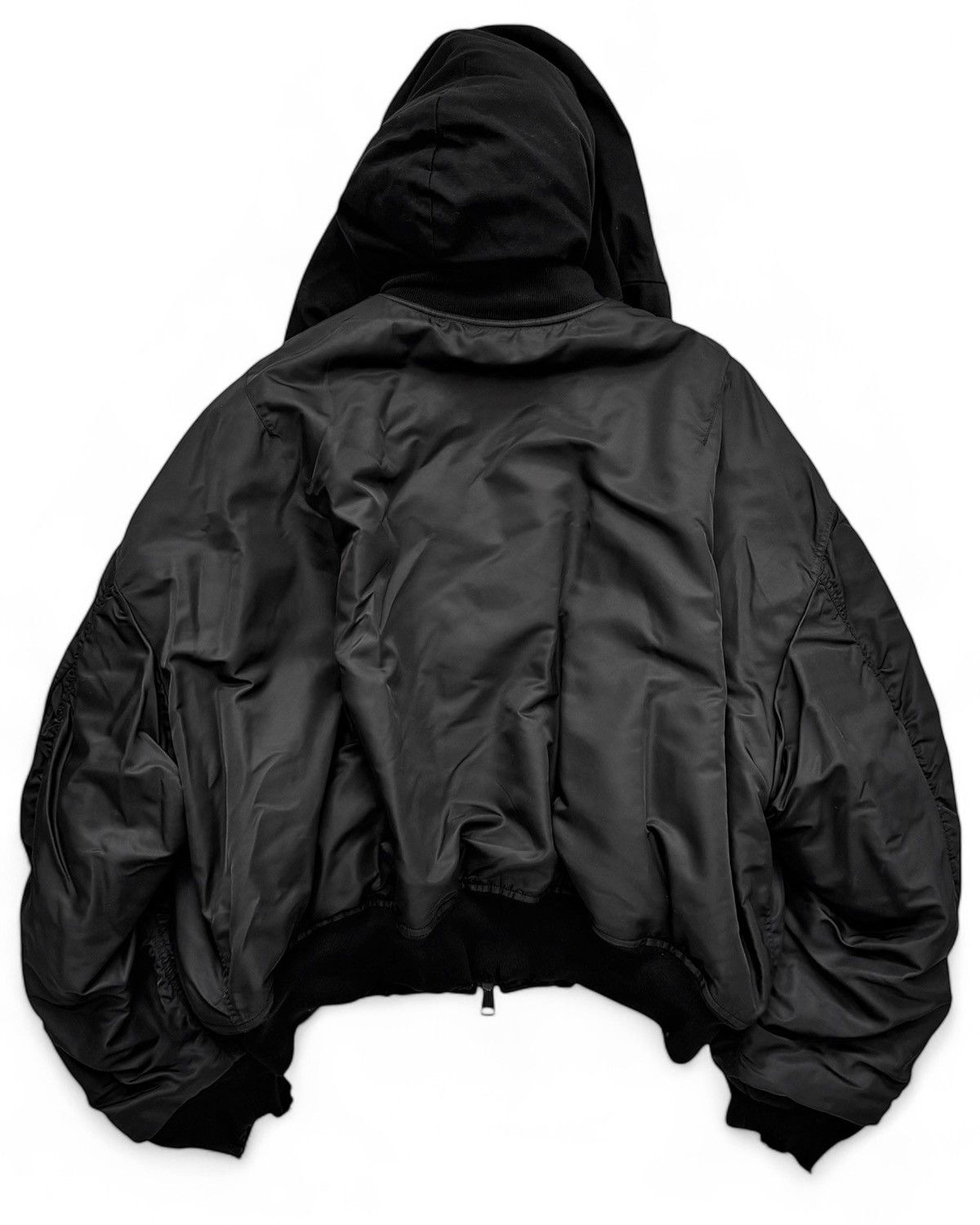 Balenciaga 2024 Incognito Silk Padded Bomber Shirt Hoodie Size US S / EU 44-46 / 1 - 3 Thumbnail
