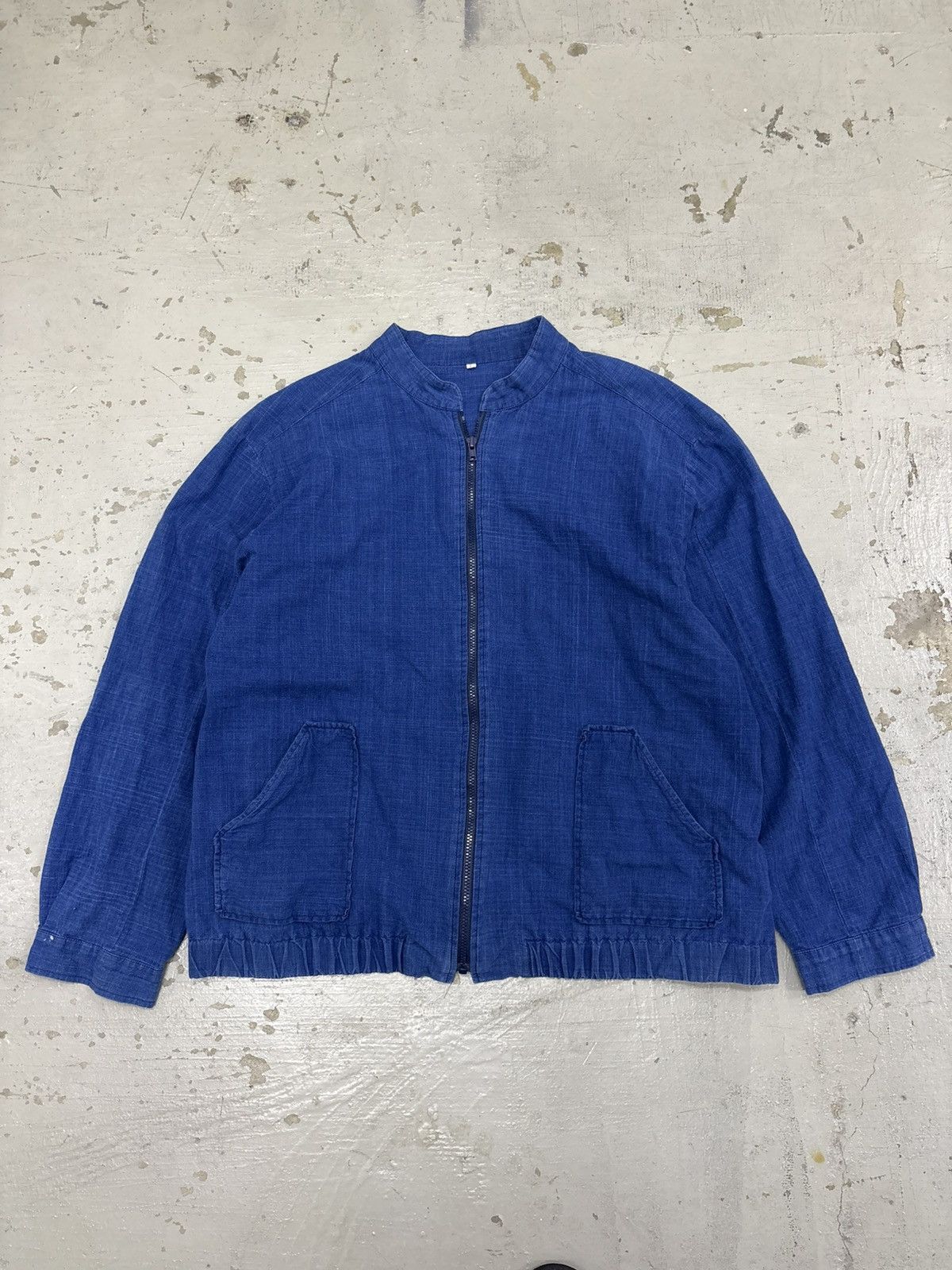 Japanese Brand Vintage Zipped Japanese denim linen jackets Size US M / EU 48-50 / 2 - 2 Thumbnail